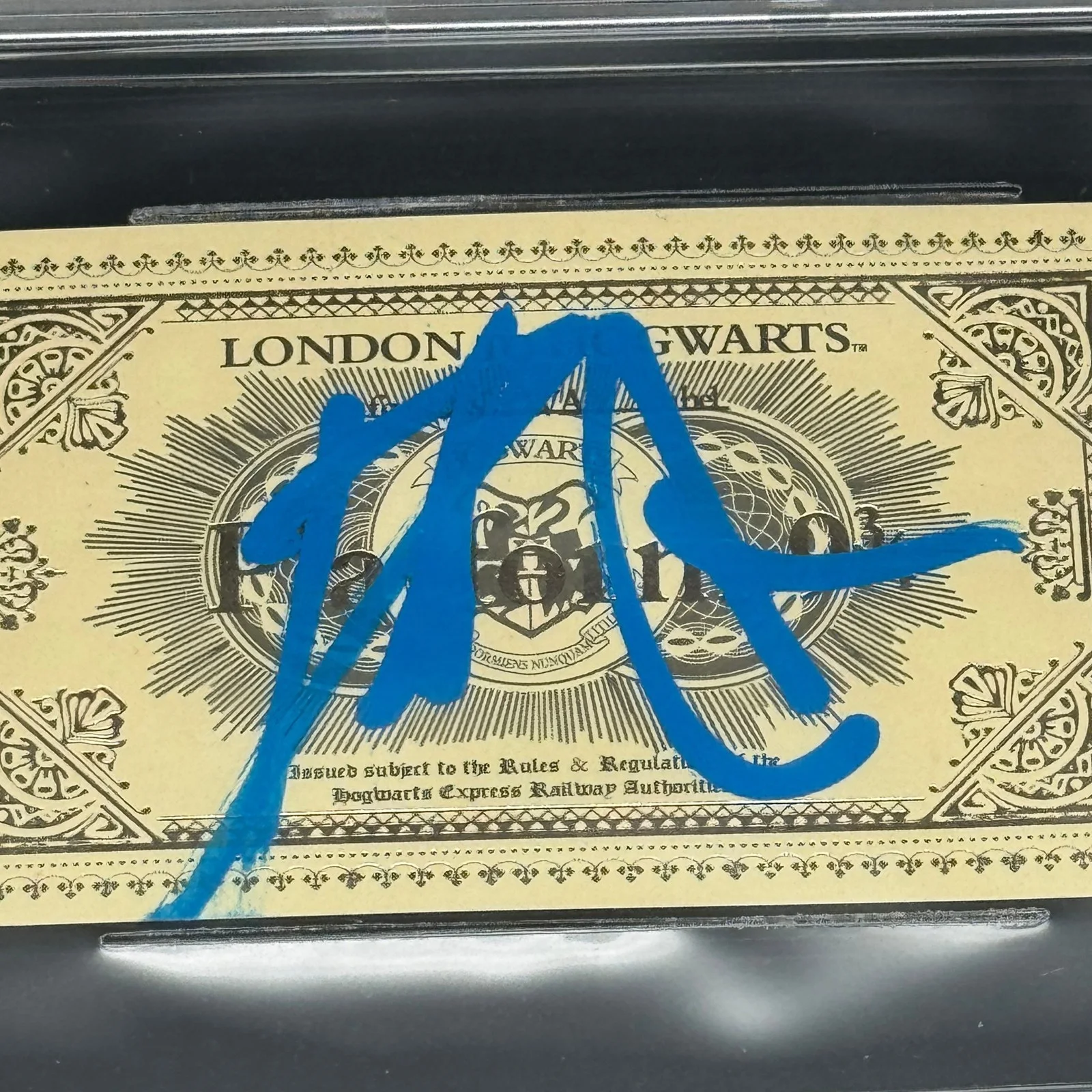 Daniel Radcliffe — Daniel Radcliffe Signed Harry Potter Train Ticket Autograph Beckett Slabbed!, image 2