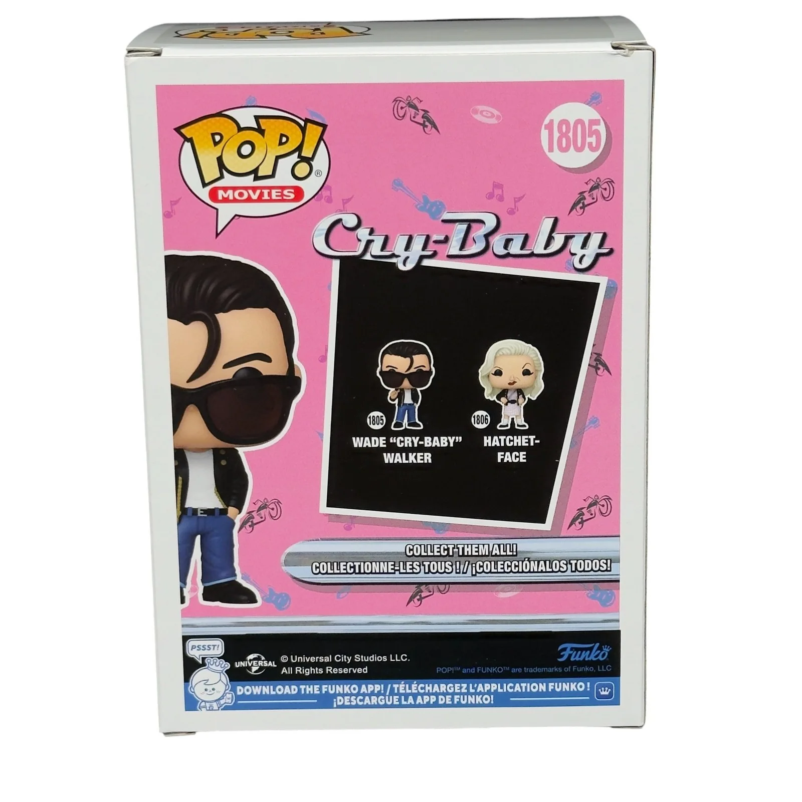 Johnny Depp — Johnny Depp Signed Wade Cry Baby Walker Funko Pop 1805 Autograph Beckett BAS, image 3