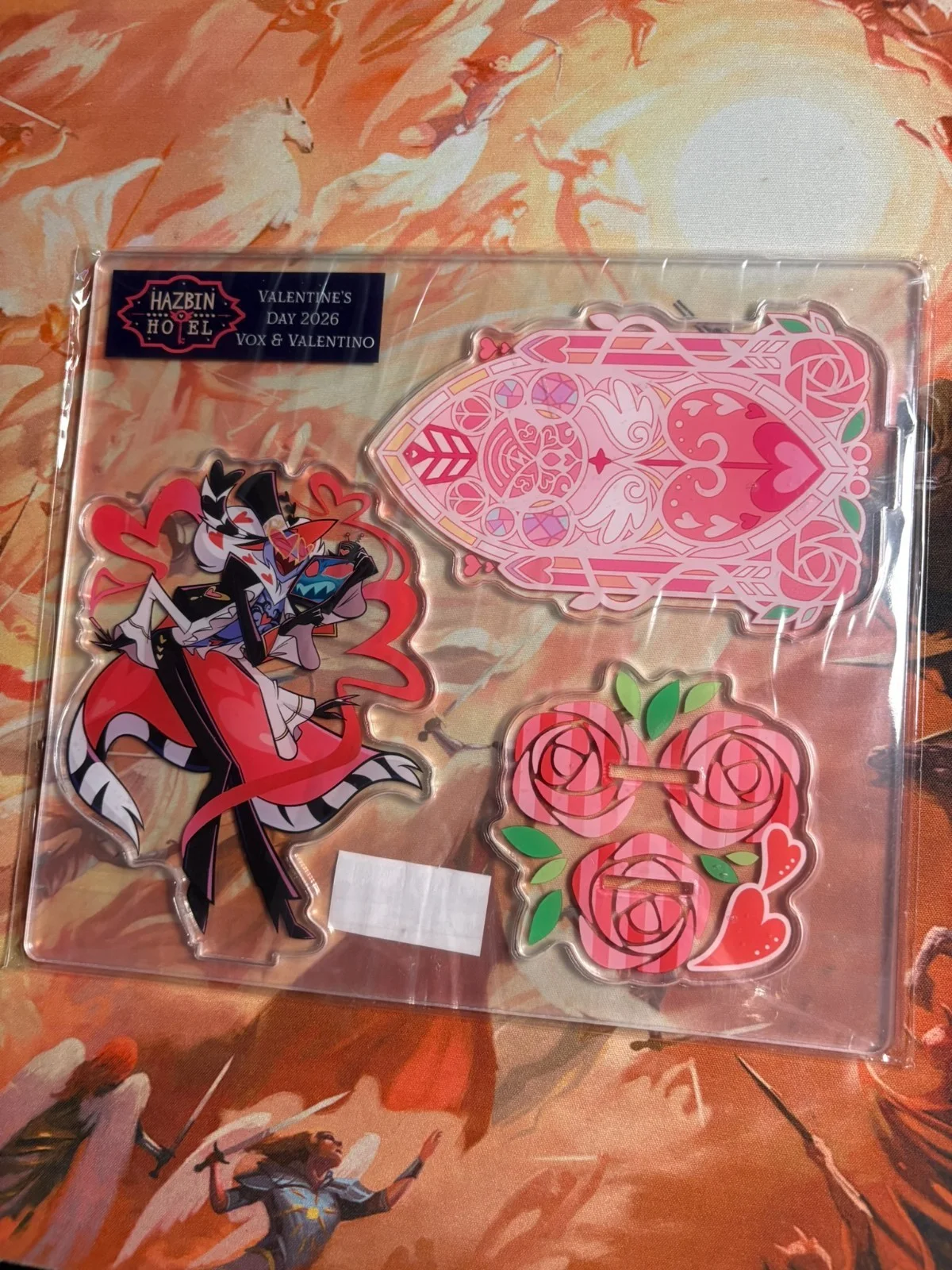 Hazbin Hotel 2026 Valentines Day Vox & Valentino Acrylic Standee, image 2