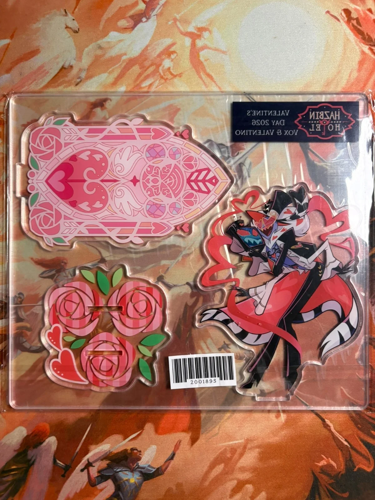 Hazbin Hotel 2026 Valentines Day Vox & Valentino Acrylic Standee, image 3