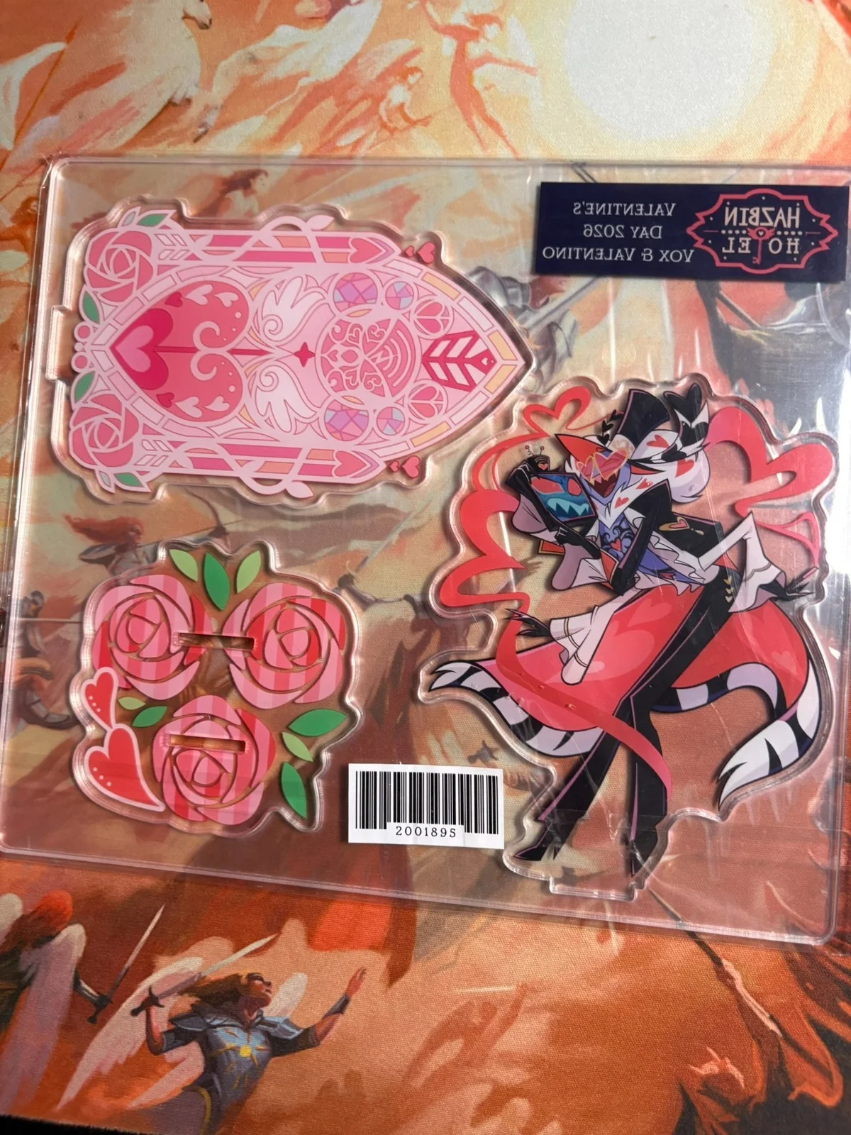 Hazbin Hotel 2026 Valentines Day Vox & Valentino Acrylic Standee, image 4