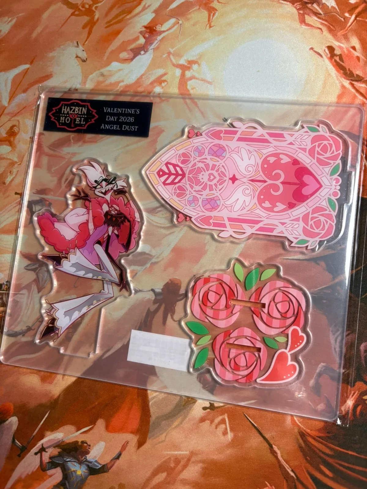 Hazbin Hotel 2026 Valentines Day Angel Dust Acrylic Standee Brand New Sealed, изображение 2