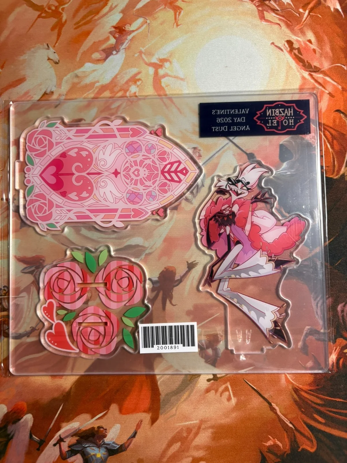 Hazbin Hotel 2026 Valentines Day Angel Dust Acrylic Standee Brand New Sealed, изображение 3