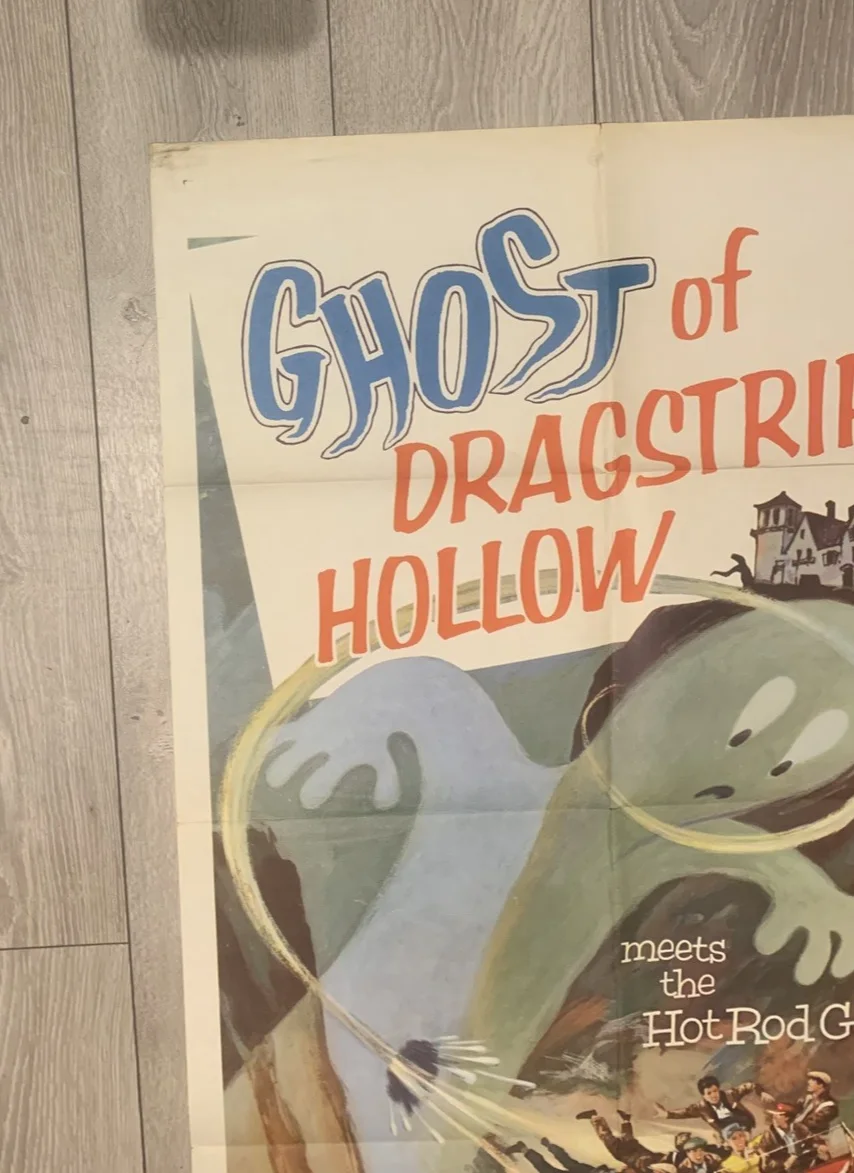 THE GHOST OF DRAGSTRIP HOLLOW 1959 ORIGINAL US ONE SHEET RUSS BENDER, image 3