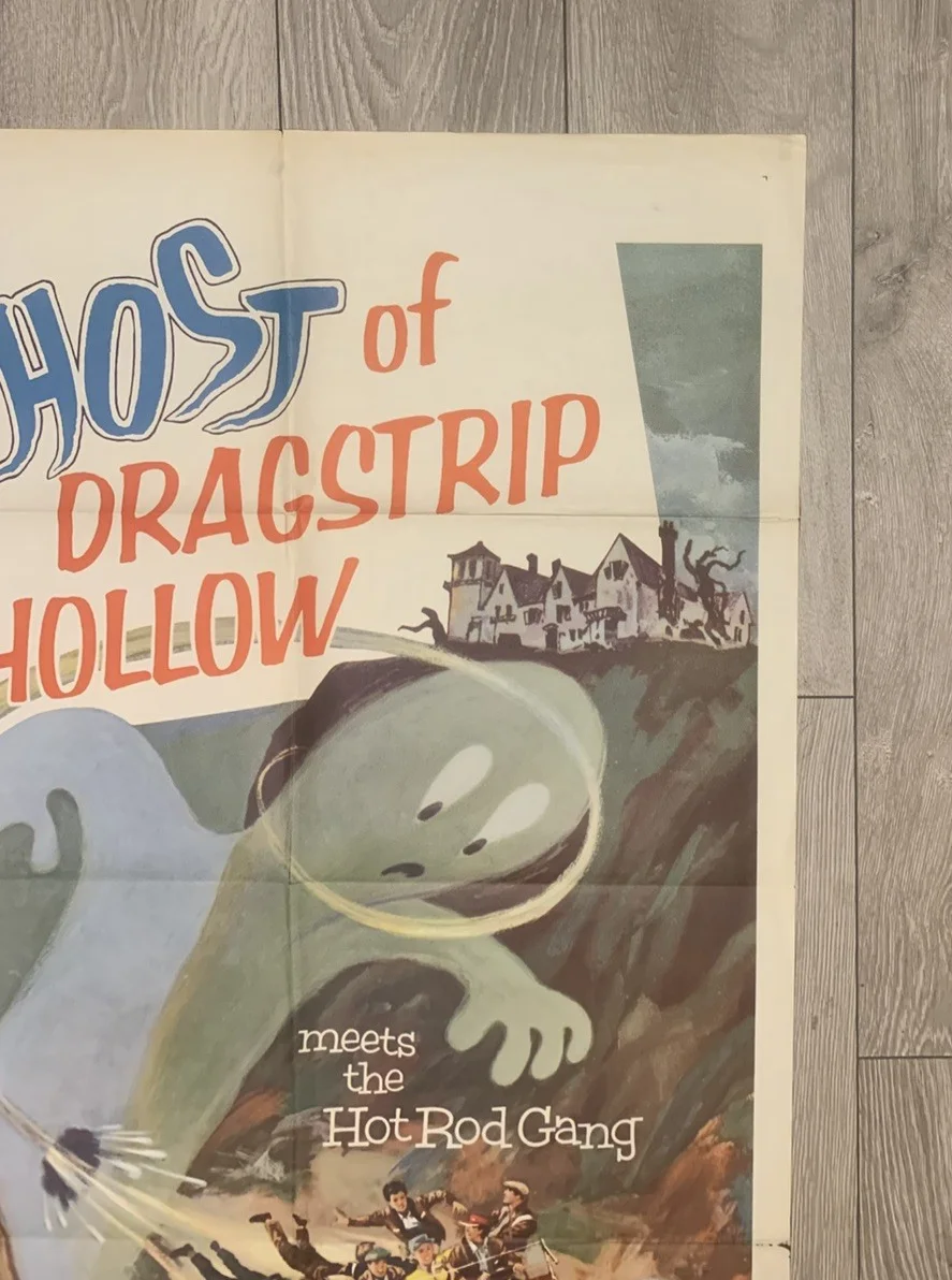 THE GHOST OF DRAGSTRIP HOLLOW 1959 ORIGINAL US ONE SHEET RUSS BENDER, image 4