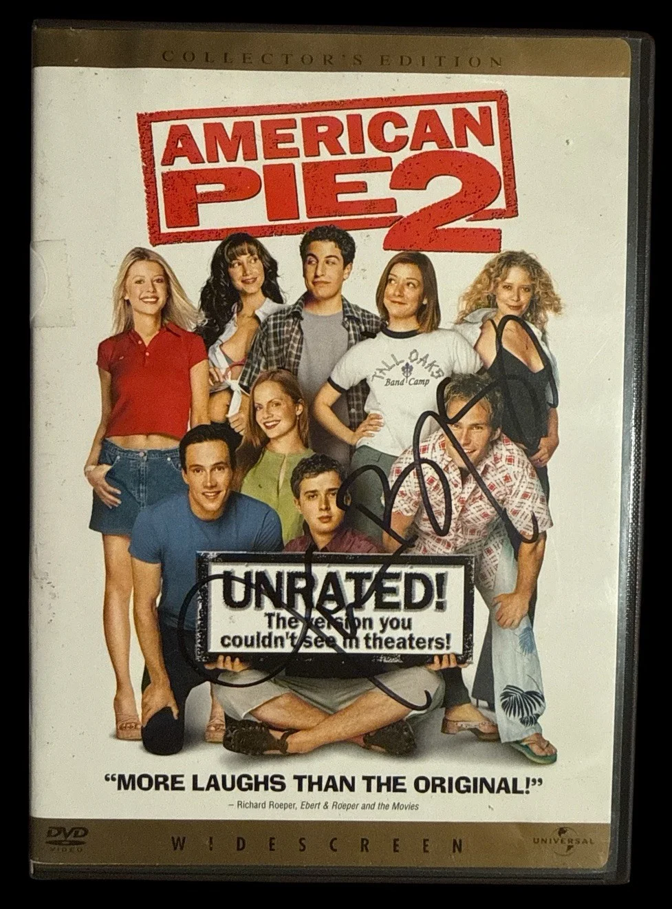 Jason Biggs — Jason Biggs Signed AMERICAN PIE 2 Collectors Edition Widescreen DVD COA JSA JD