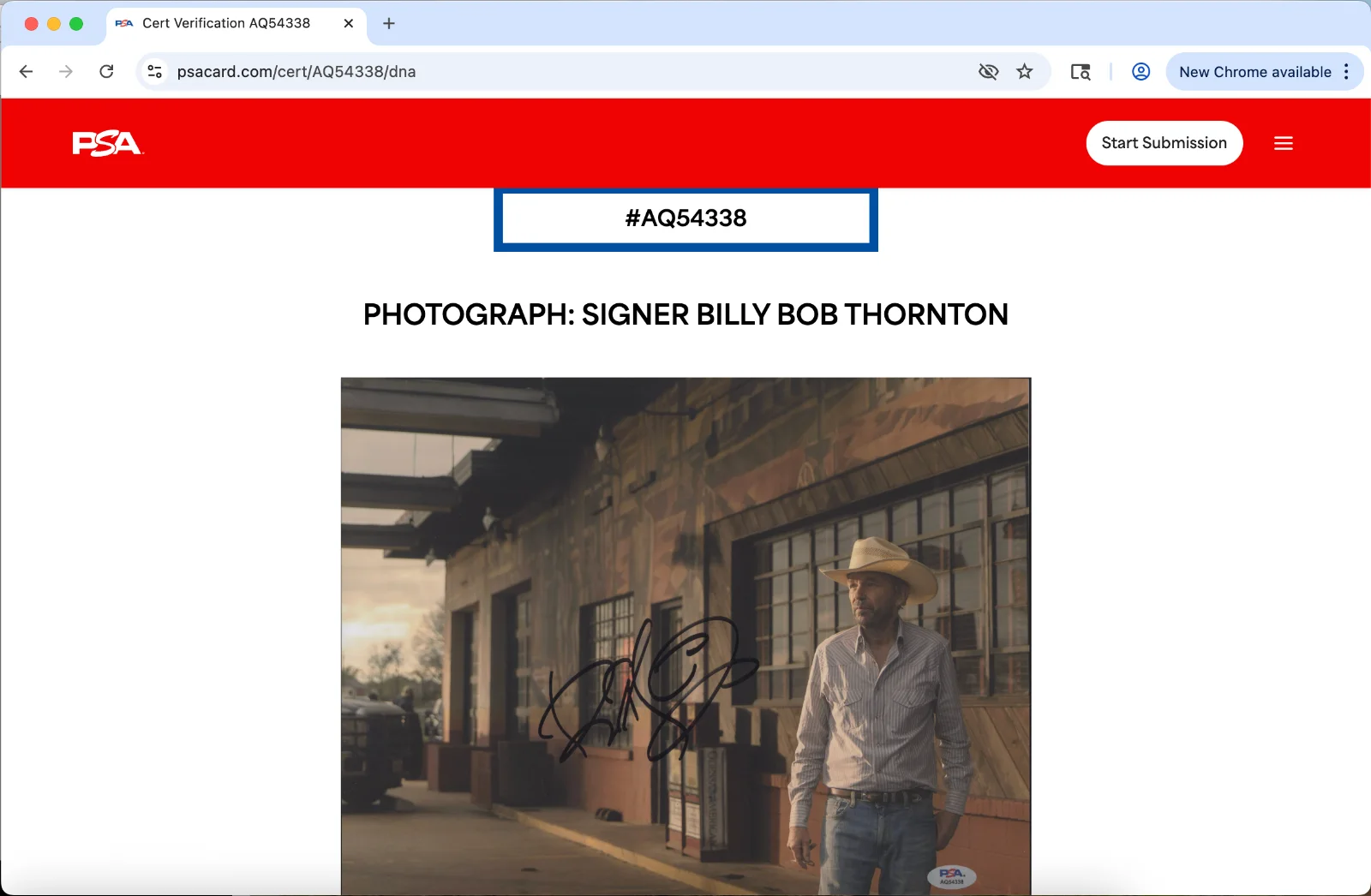 Billy Bob Thornton — Billy Bob Thornton signed 11x14 photo autograph PSA DNA Landman AQ54338, image 3
