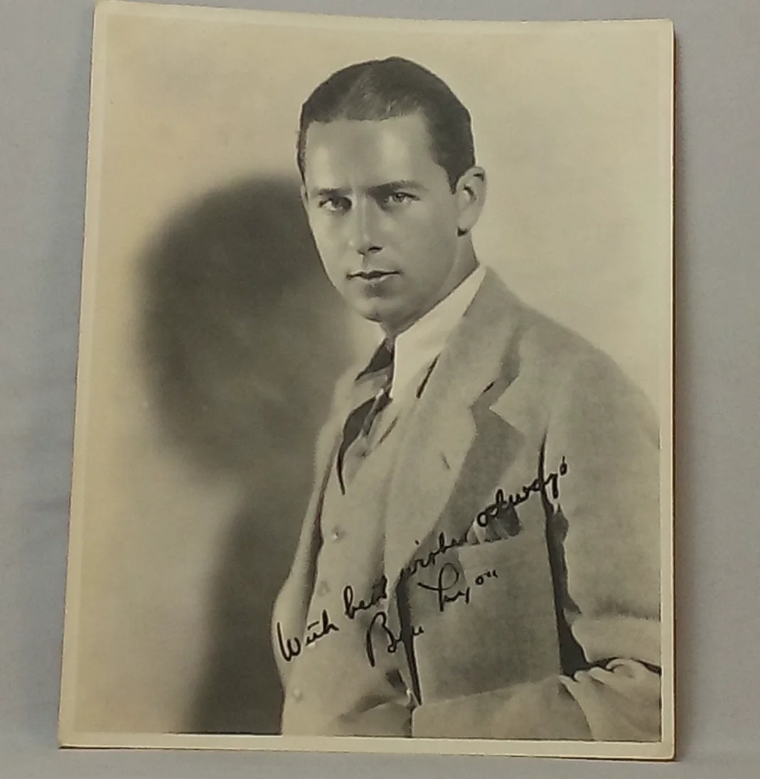 Ben Lyon Silent Film Actor 2 8x10 Black White Portrait Photos Printed Signature, изображение 3