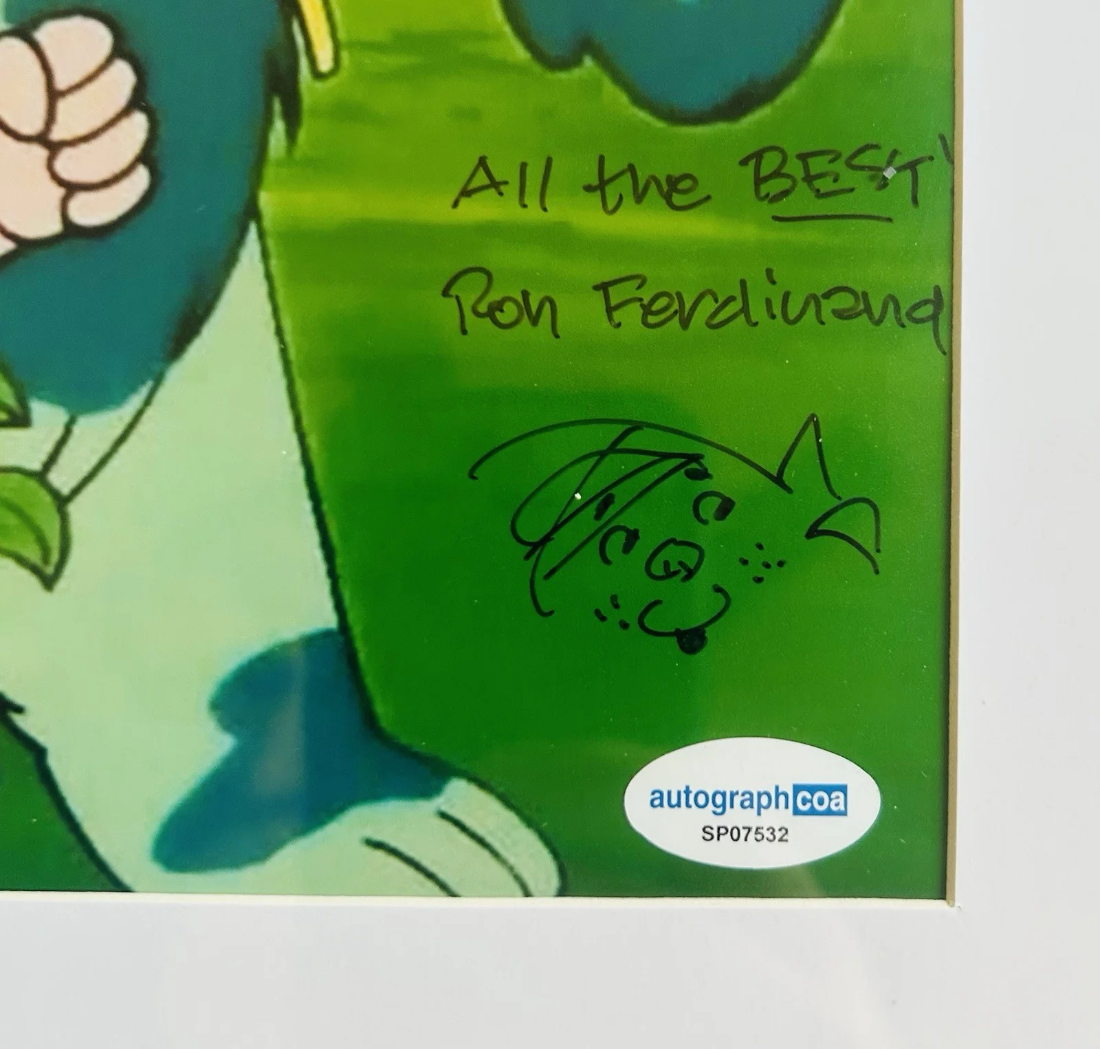 Ron Ferdinand — Ron Ferdinand Signed And Framed 8x10 Photograph Inscribed Dennis The Menace, image 2