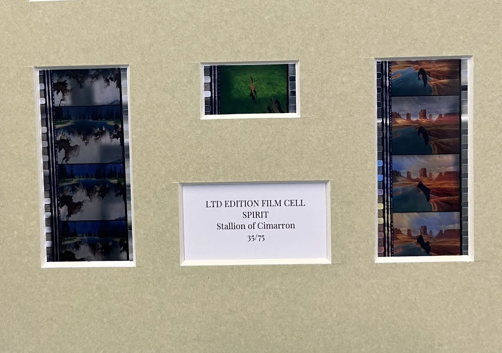 SPIRIT Stallion of Cimarron . 35mm Film Cell Mounted Display, image 3