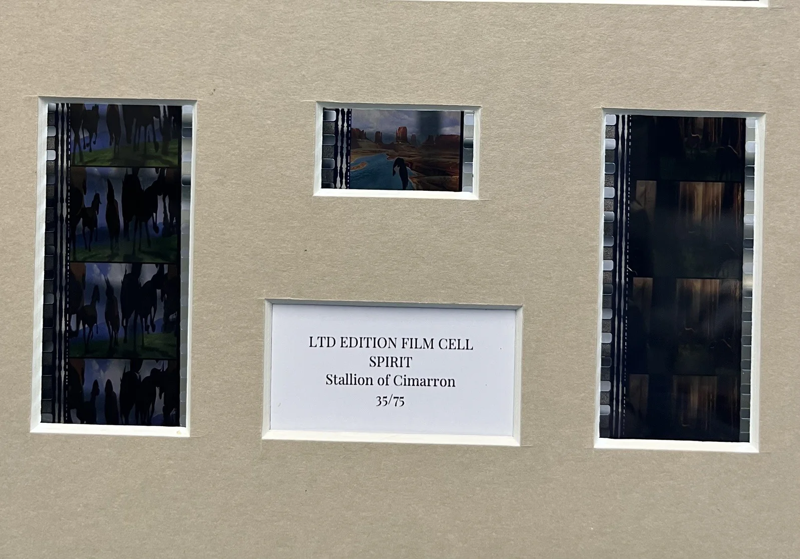 SPIRIT Stallion of Cimarron . 35mm Film Cell Mounted Display, image 3