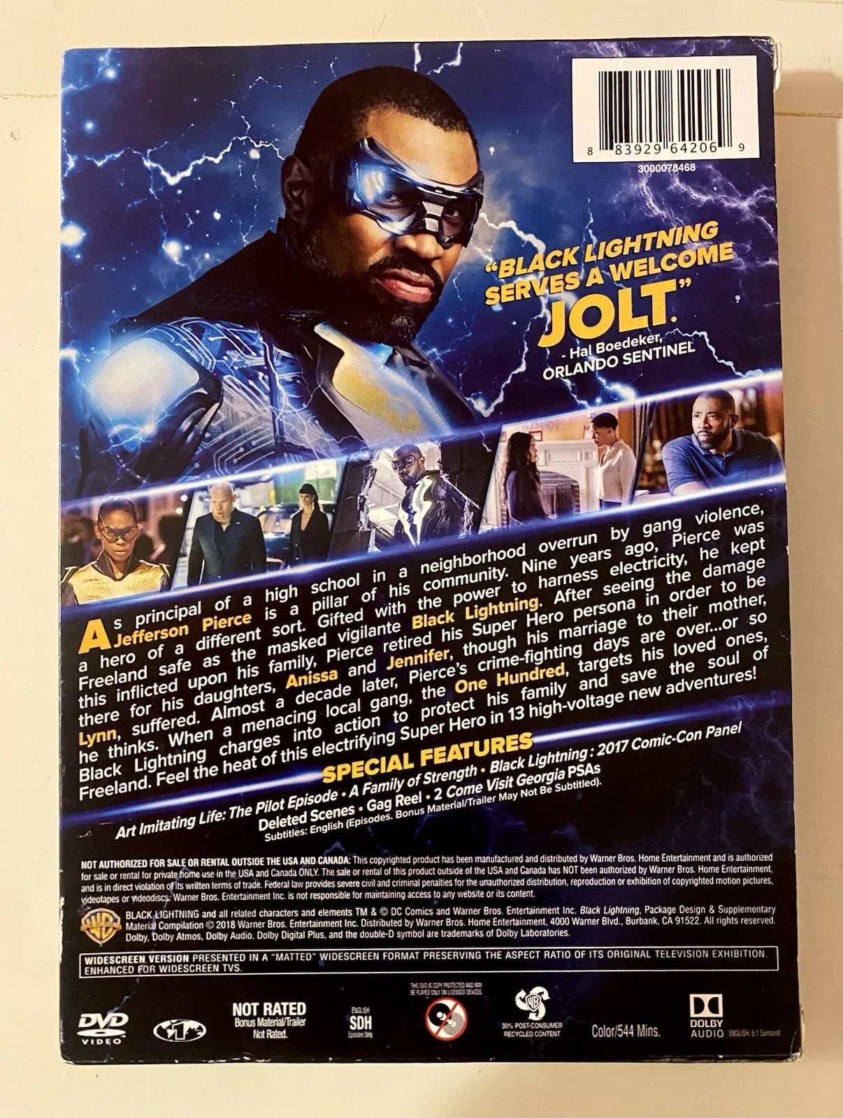 Cress Williams — Black Lightning Signed S1 DVD Cress Williams Nafessa Williams China McClain Real, image 2