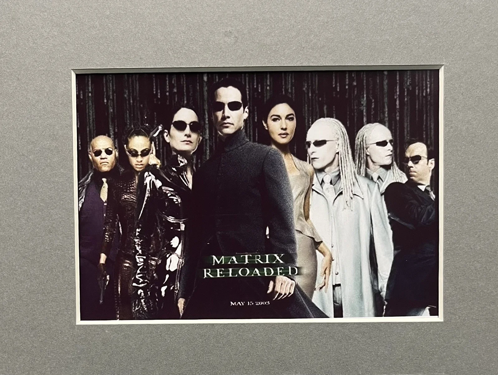 THE MATRIX. Reloaded. Keane Reeves. . 35mm Film Cell MOUNTED DISPLAY, изображение 2