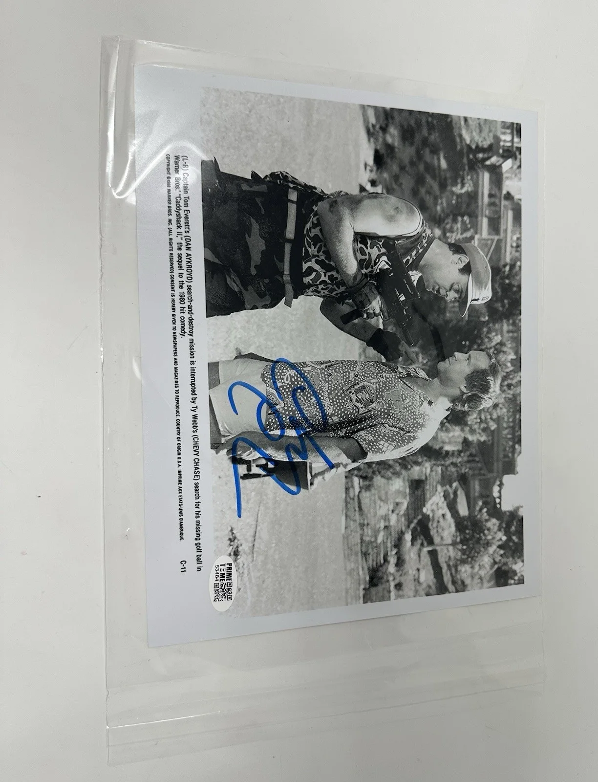 Chevy Chase — CHEVY CHASE Ty Webb Signed AUTO Caddy Shack 2 8x10 Photo With Dan Aykroyd, image 3