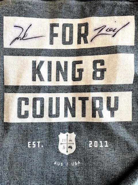"For King & Country" Signed Autographed Denim Jacket 2 XL Band Merch, изображение 3