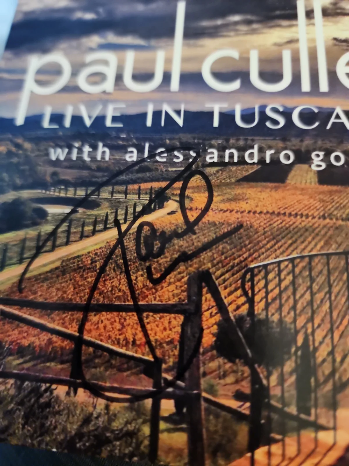 Paul Cullen (Bad Company) CD Live in Tuscany with Alessandro Golini Signed NEW, image 2