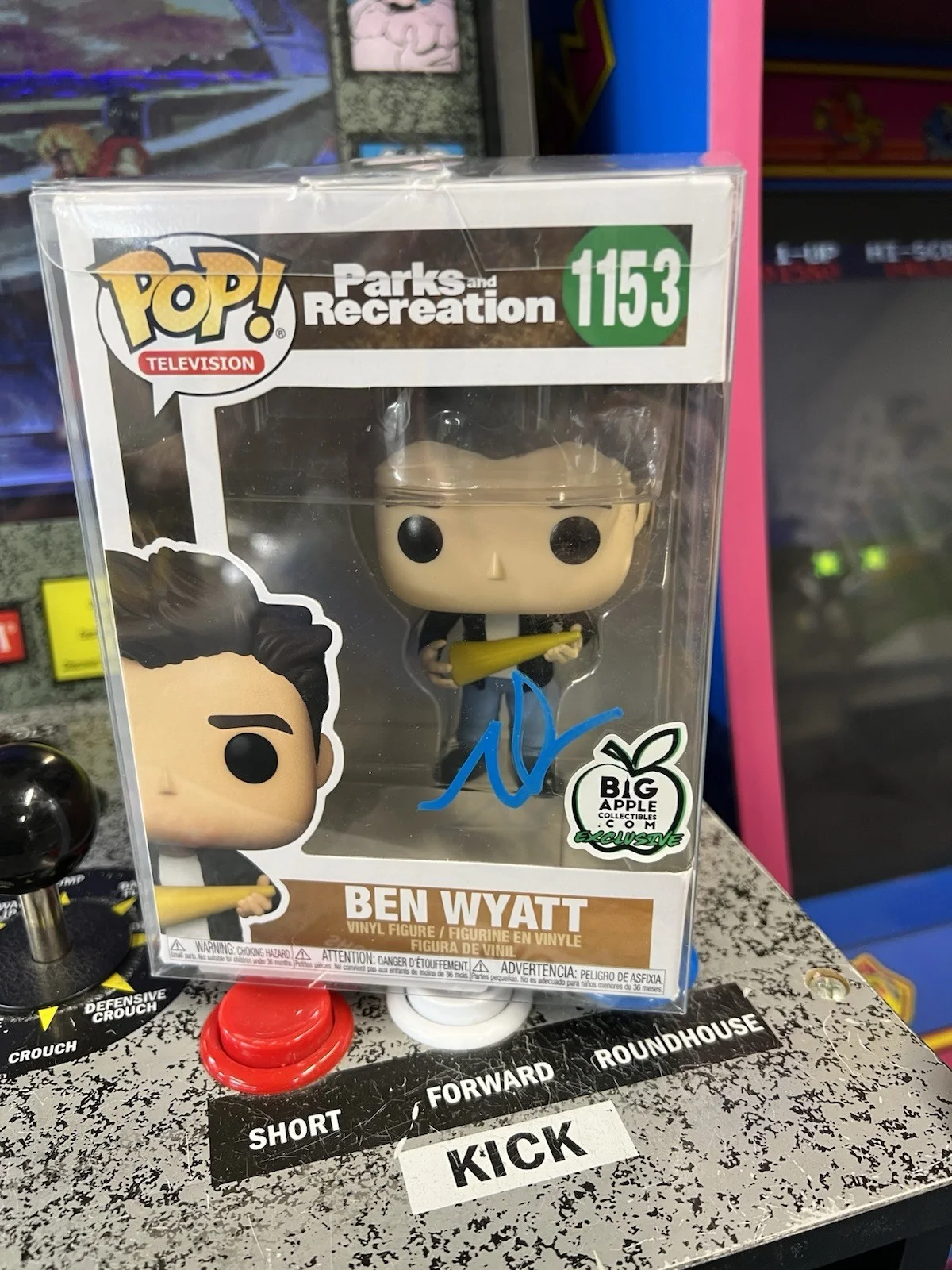 Adam Scott Signed Autographed Parks & Rec Ben Wyatt Funko Pop Beckett BAS Auto, изображение 5