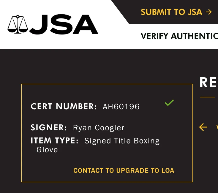 Ryan Coogler Signed Auto Boxing Glove JSA COA - Creed Black Panther Sinners!, изображение 4