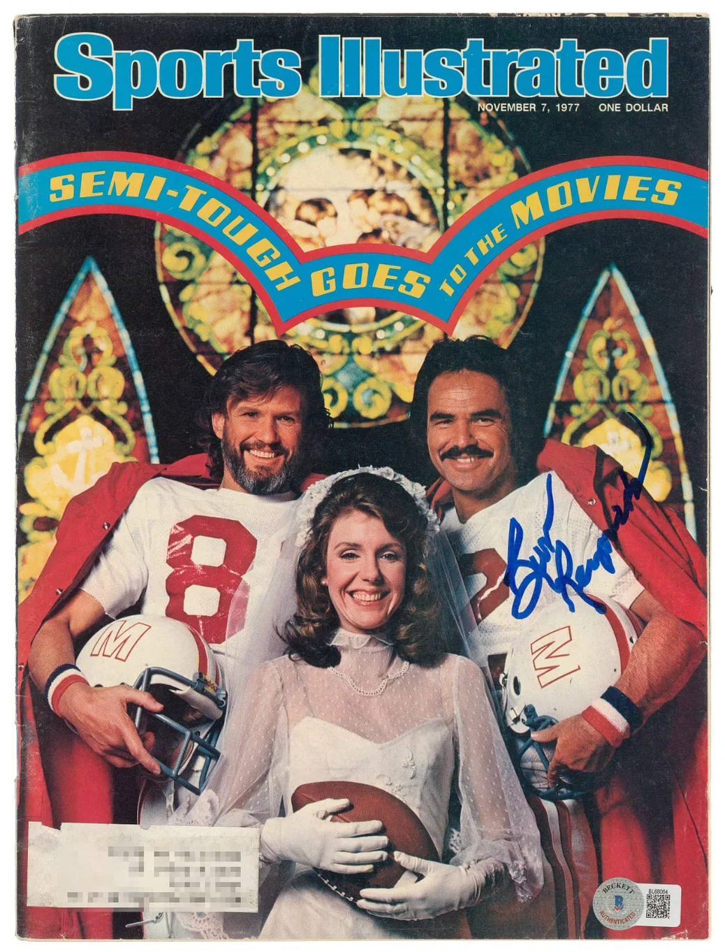 Burt Reynolds — Nov 1977 Sports Illustrated Burt Reynolds Signed Autograph Magazine Beckett BAS, изображение 2