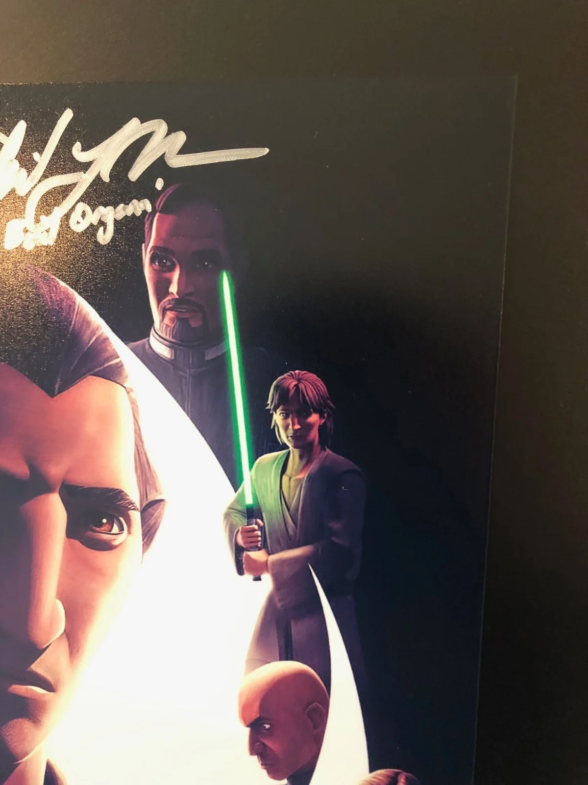 Dee Bradley Baker — Star Wars: Tales of the Jedi Signed 11x17 Autograph Cast x3 Mini Poster Project, изображение 3