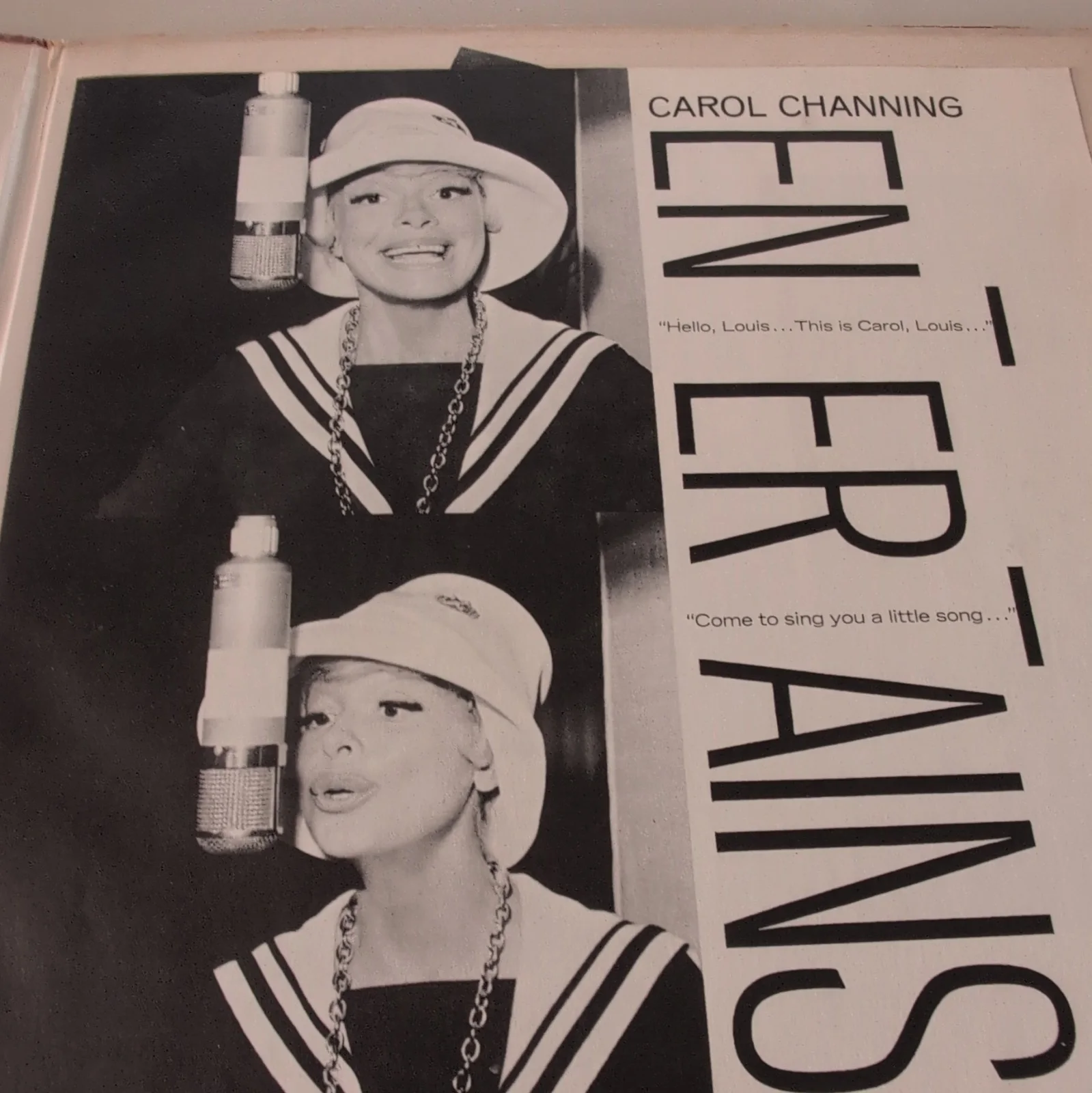 Carol Channing Entertains Vinyl LP Command Records Autographed Signed Cover, image 4