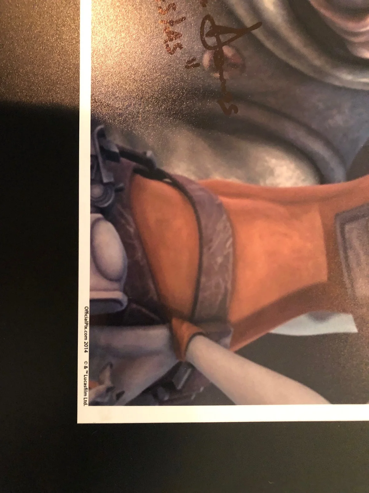 Dee Bradley Baker — Bounty Hunters Dual-Signed OPX 11x14 Star Wars: The Clone Wars Autograph Bossk, image 5