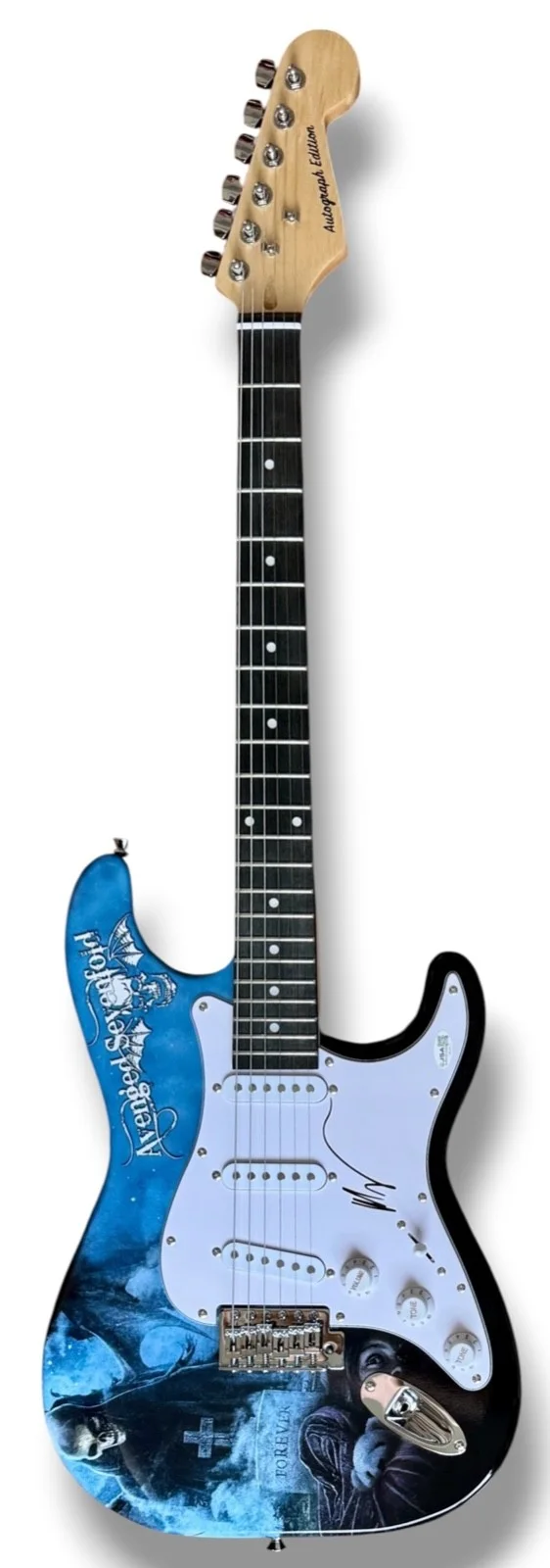 M Shadows Signed Guitar Custom Graphics JSA COA Avenged Sevenfold Nightmare, image 3