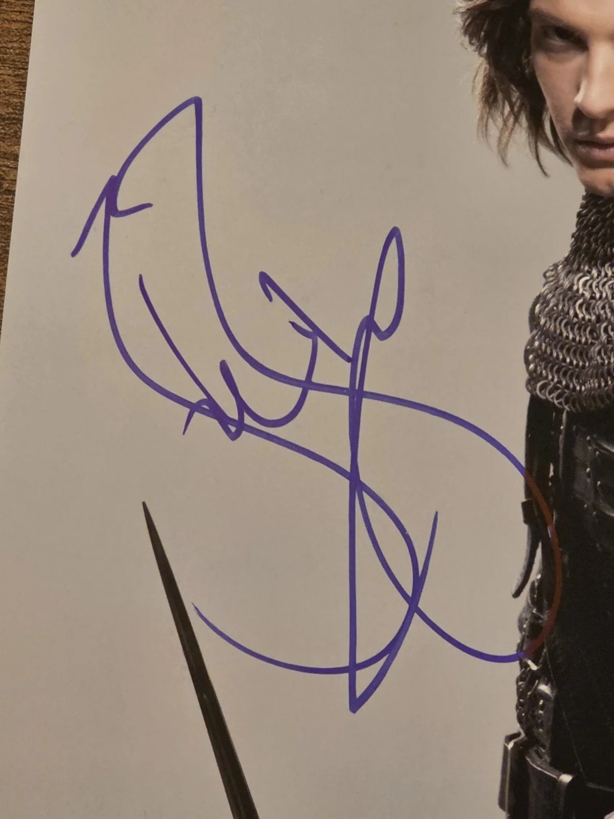 BEN BARNES — BEN BARNES SIGNED 8X10 PHOTO THE CHRONICLES OF NARNIA PRINCE CASPIAN AUTOGARPH, изображение 2