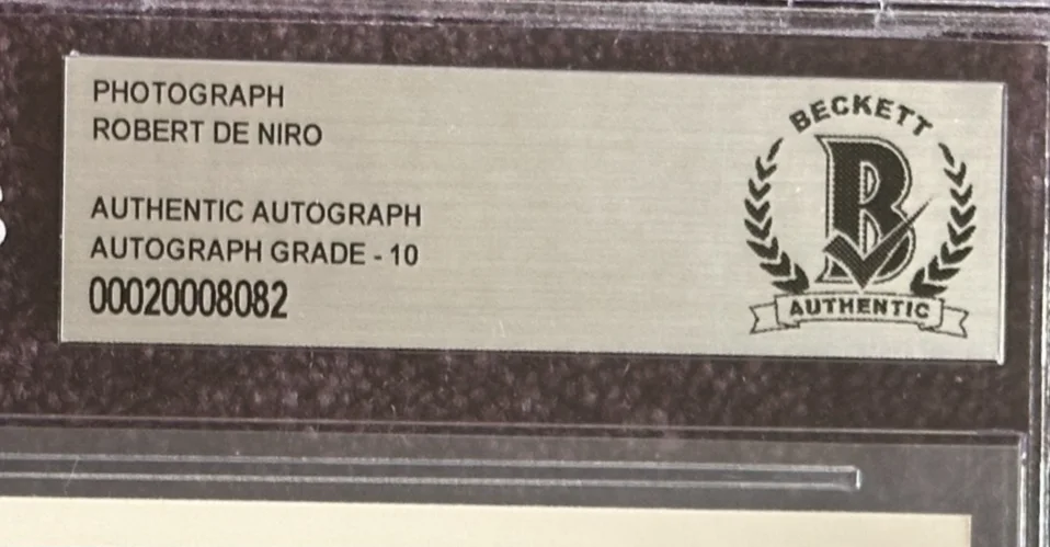 ROBERT DeNIRO — ROBERT DeNIRO Signed DEER HUNTER 8 X 10 PHOTO Beckett Encapsulated AUTO 10, изображение 4