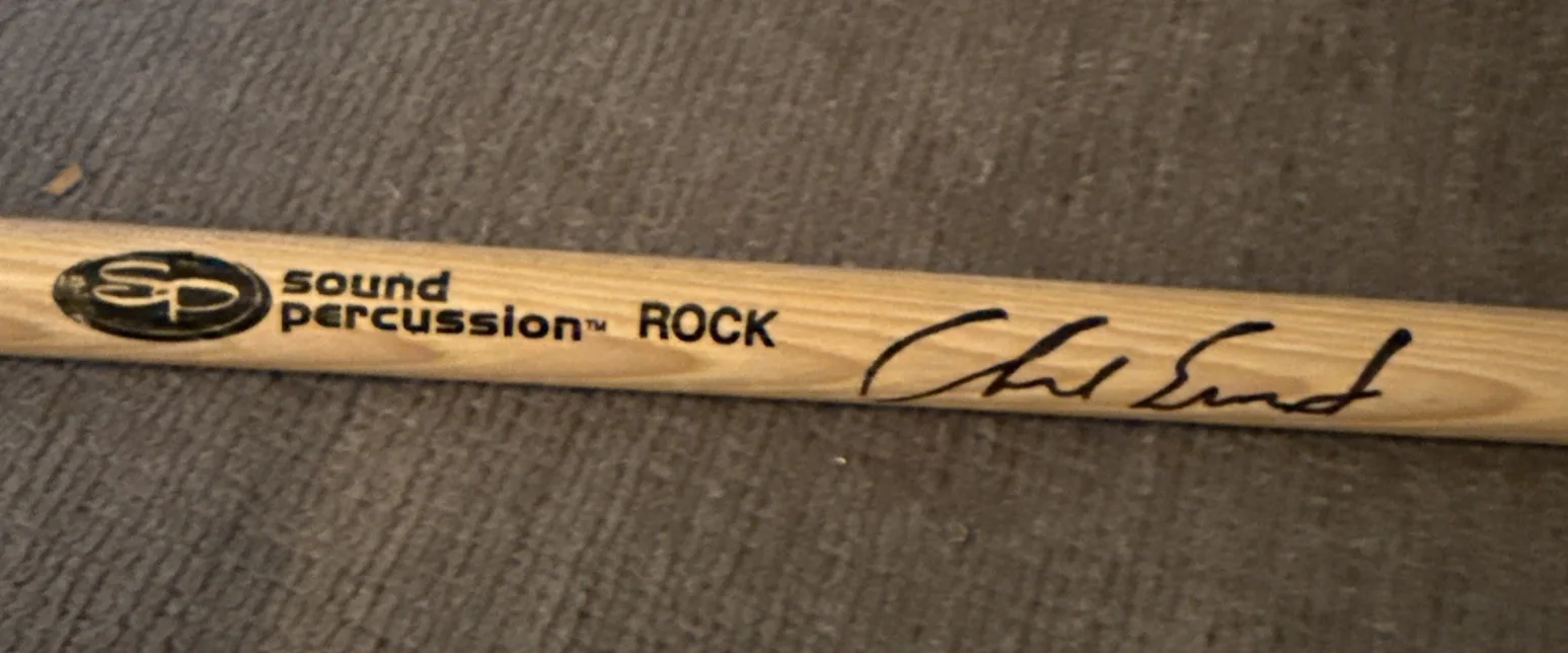Chad Smith Signed Sound Percussion Drumstick Red Hot Chili Peppers (Beckett), изображение 2