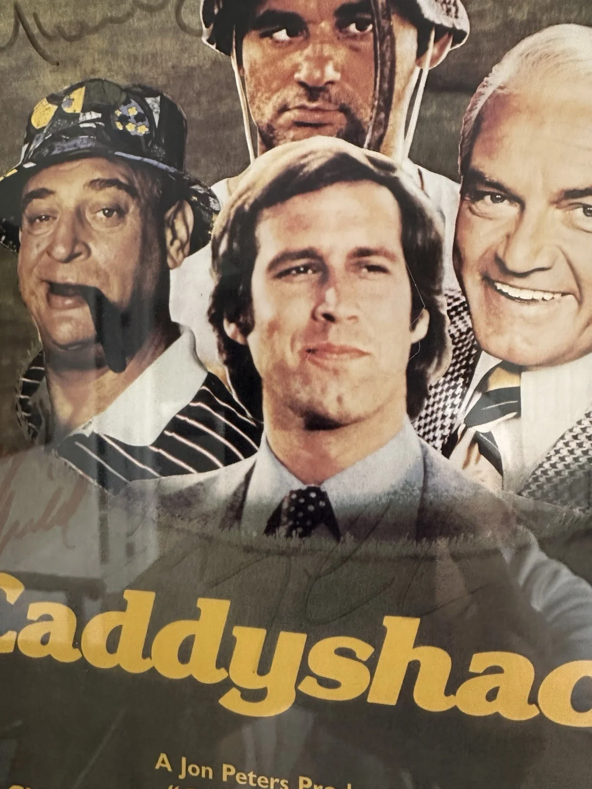 Caddyshack Movie Poster Autographed By Bill Murray, Rodney Dangerfield & Chevy, image 4