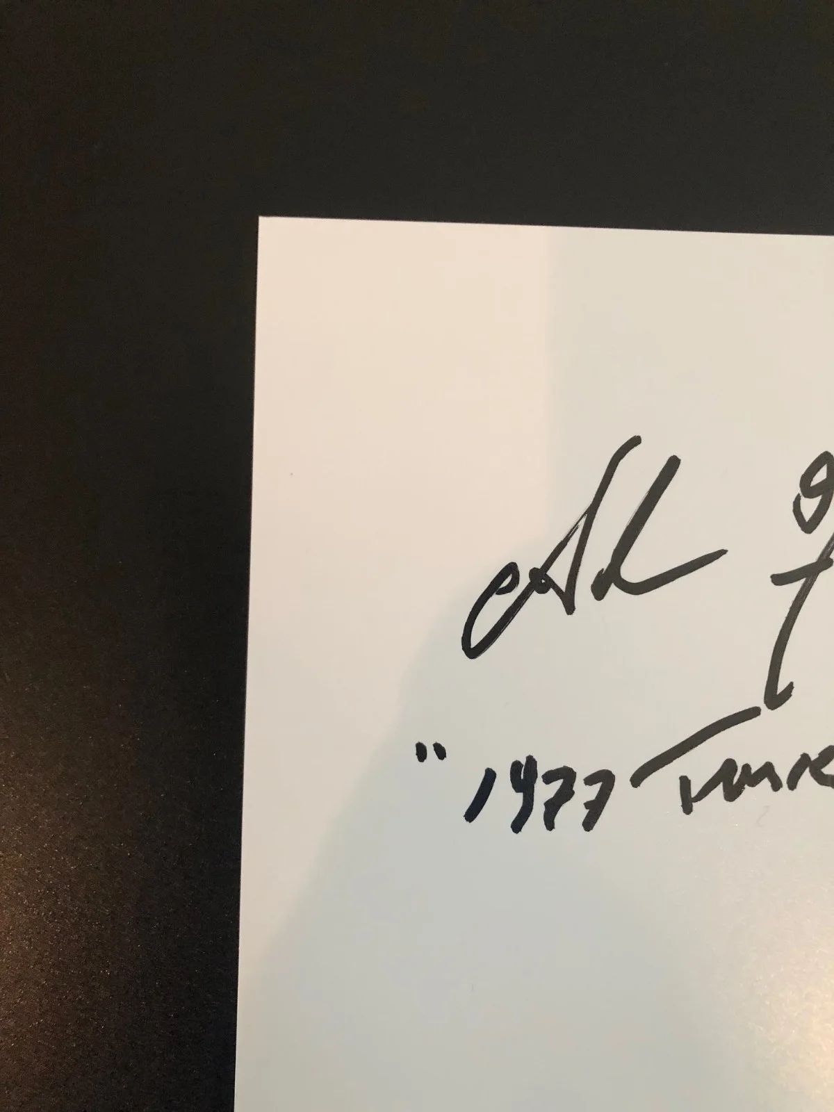Alan Fernandes — Alan Fernandes Signed 11x14 Star Wars EpIV 1977 Tusken Raider Autograph, image 2