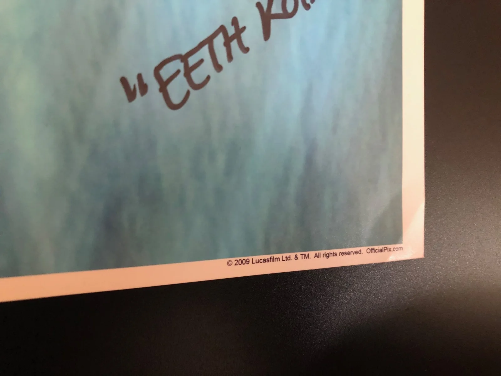 Chris Edgerly — Chris Edgerly Signed OPX 11x14 Star Wars The Clone Wars Jedi Eeth Koth Autograph, изображение 4