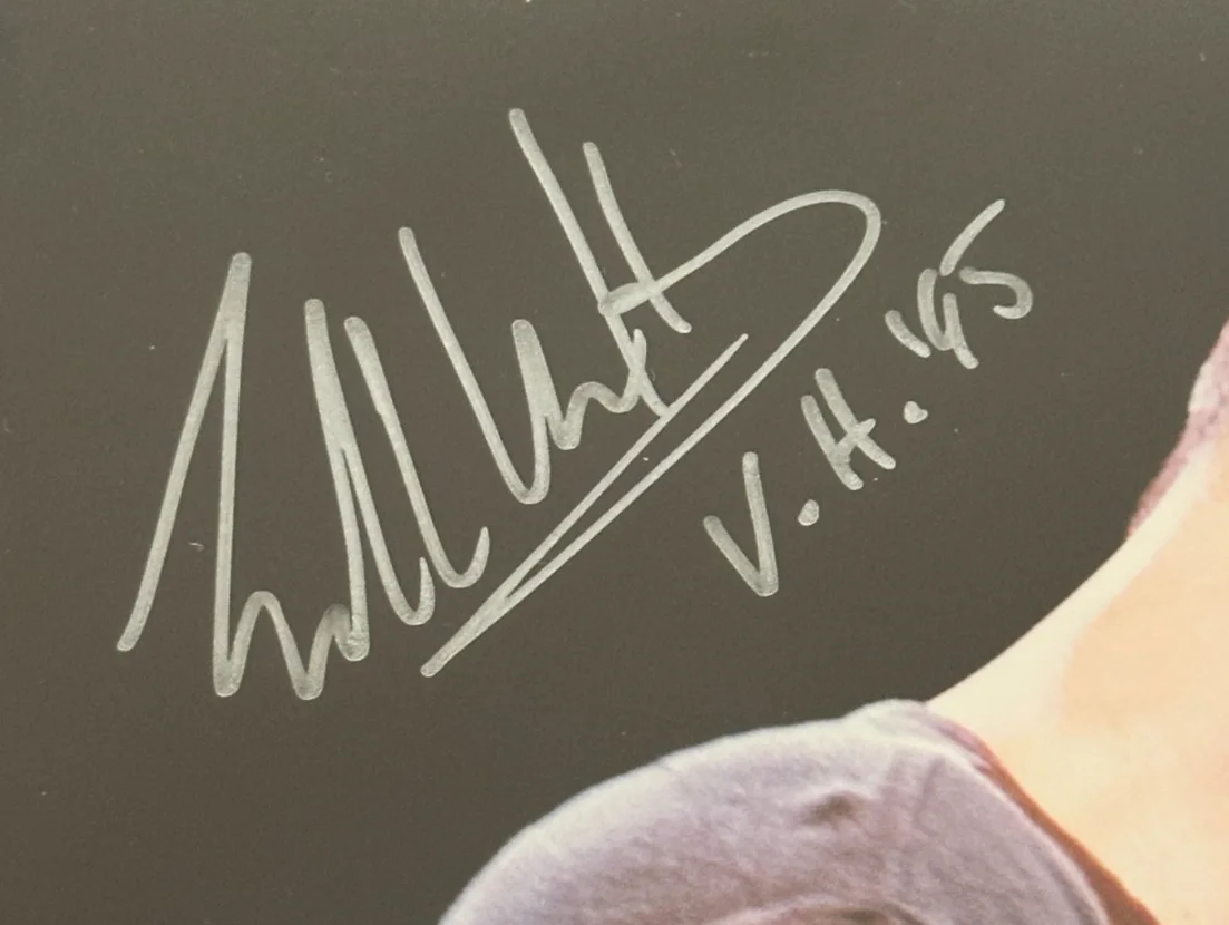 EDDIE VAN HALEN Signed 8 X 10 PHOTO Beckett Encapsulated AUTO 10, image 2