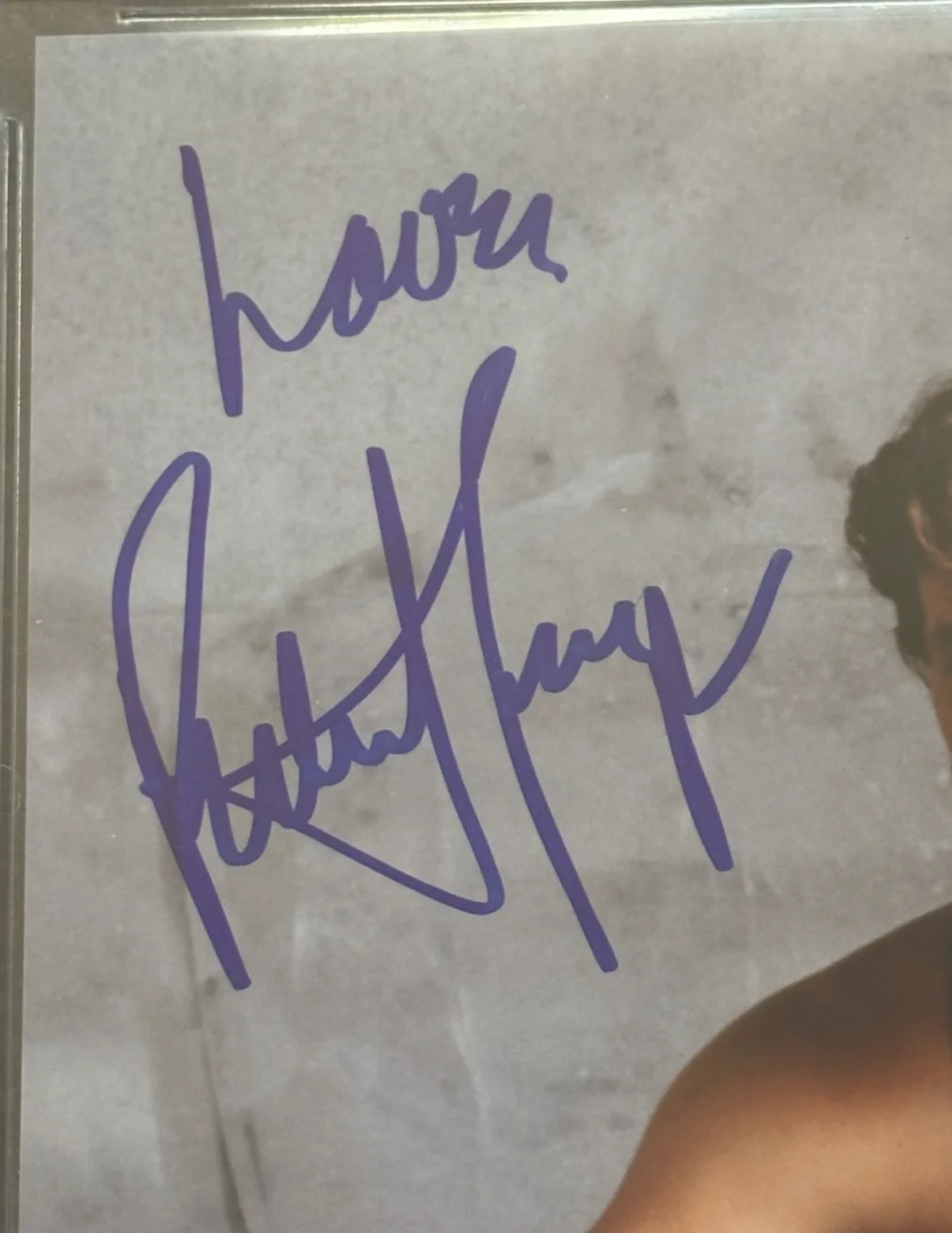 PATRICK SWAYZE — PATRICK SWAYZE Signed 8 X 10 PHOTO Beckett Encapsulated AUTO 10, изображение 2