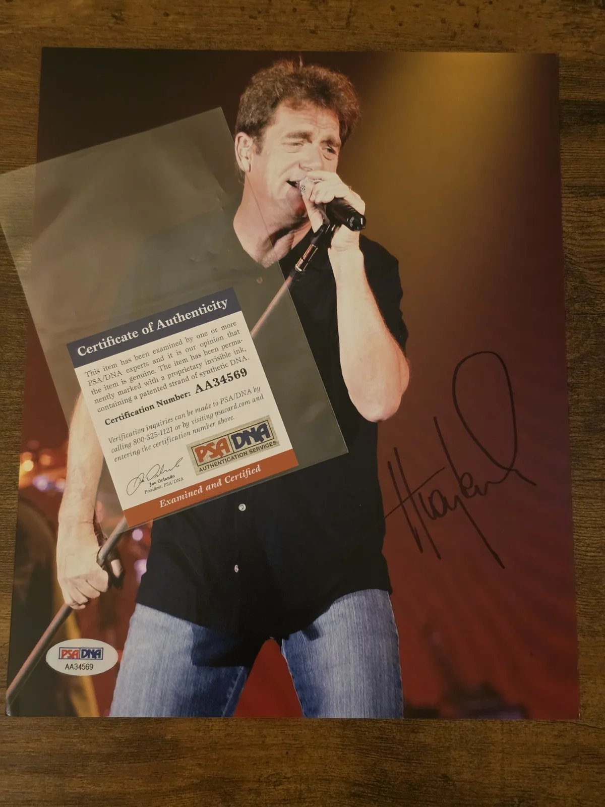 Huey Lewis Signed 8x10 Photo Huey Lewis and the News Autograph PSA DNA Singer, изображение 4