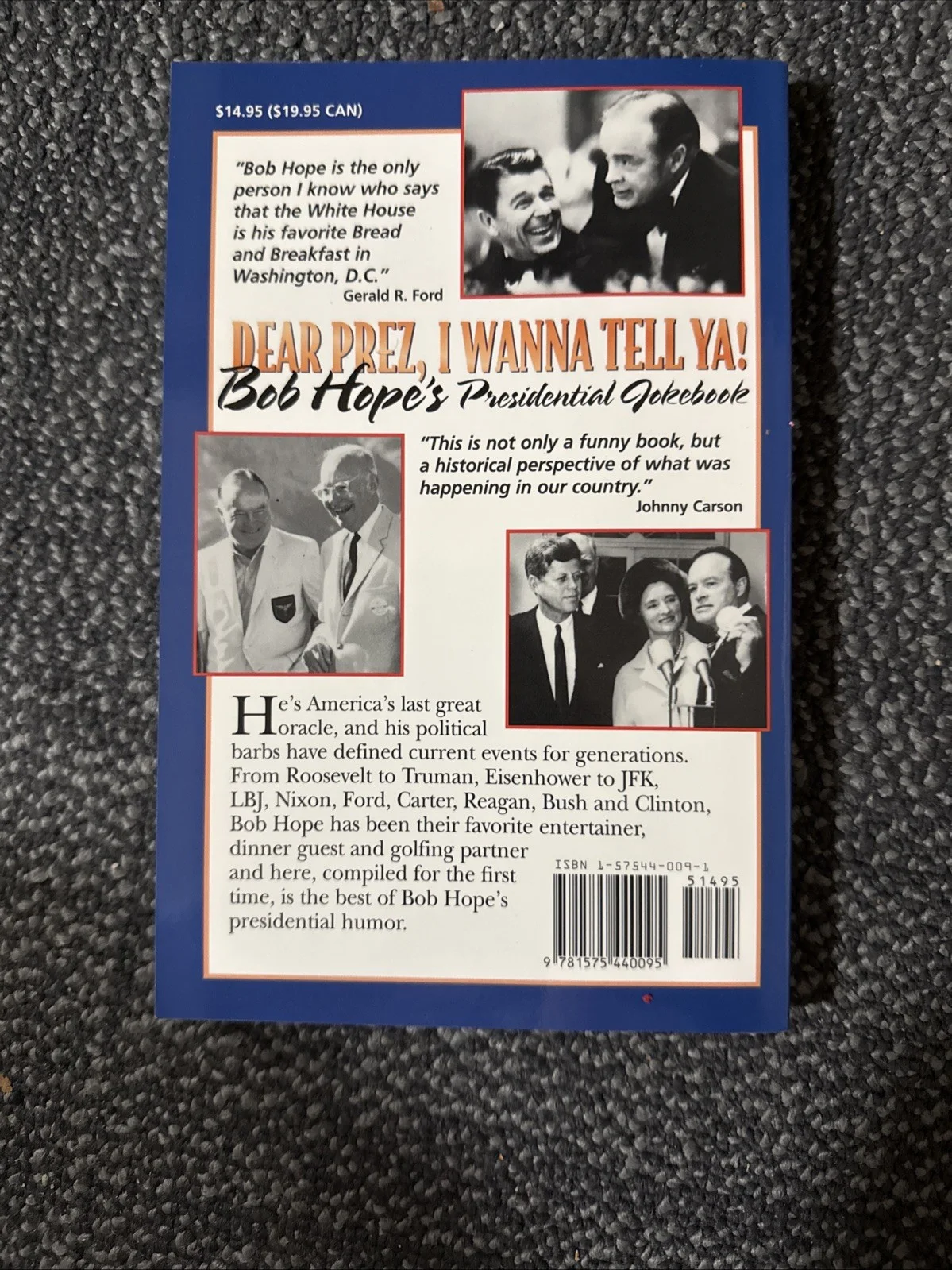 BOB HOPE, DOLORES — Bob Hope "Dear Prez, I Wanna Tell Ya!" Signed by Bob HOPE & Dolores! SEE PHOTOS, изображение 3