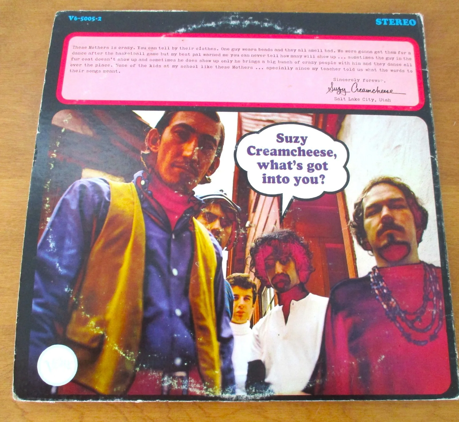 Mothers of Invention Inscribed Frank Zappa Freak Out 2 LP John Gilliland Estate, изображение 5