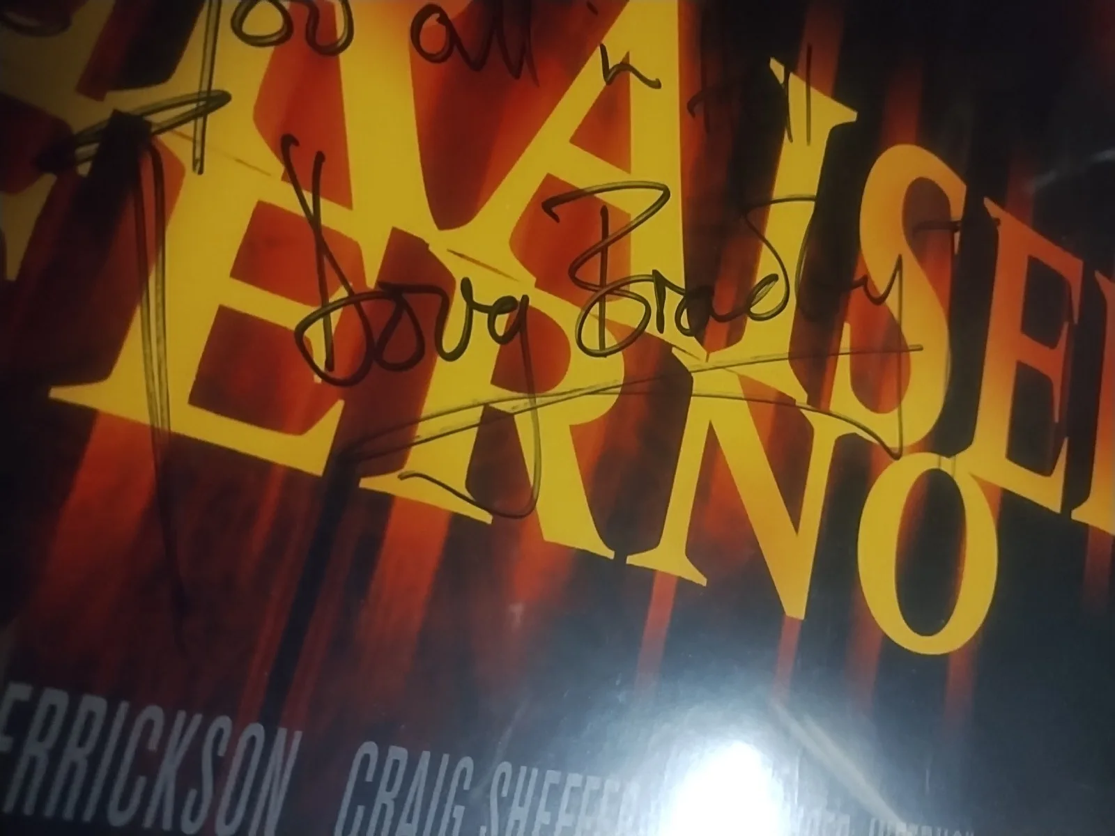 Doug Bradley SIGNED AUTOGRAPH Hellraiser: Inferno Movie Poster 27x41 PRO FRAMED, изображение 4