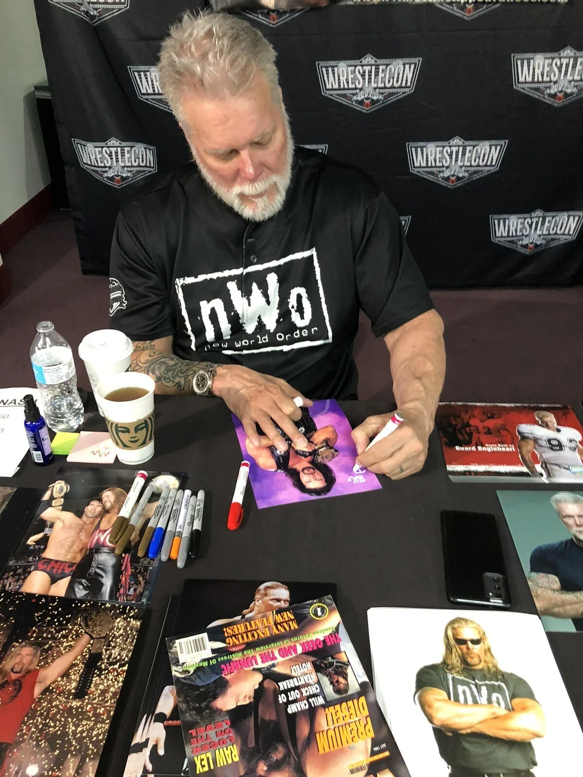 Kevin Nash — Kevin Nash Signed 8x10 Photo WWE WWF Diesel Autographed Proof NWO WCW THE KLIQ, изображение 2