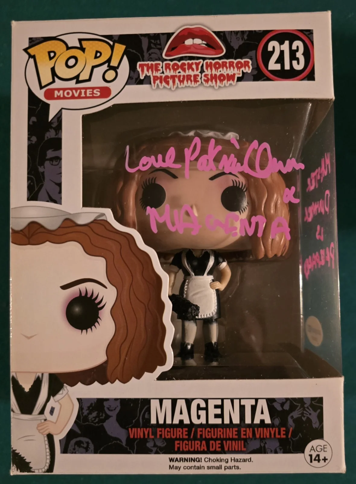 Patricia Quinn — Patricia Quinn Signed Funko Pop Rocky Horror Picture Show ACOA Sticker Only