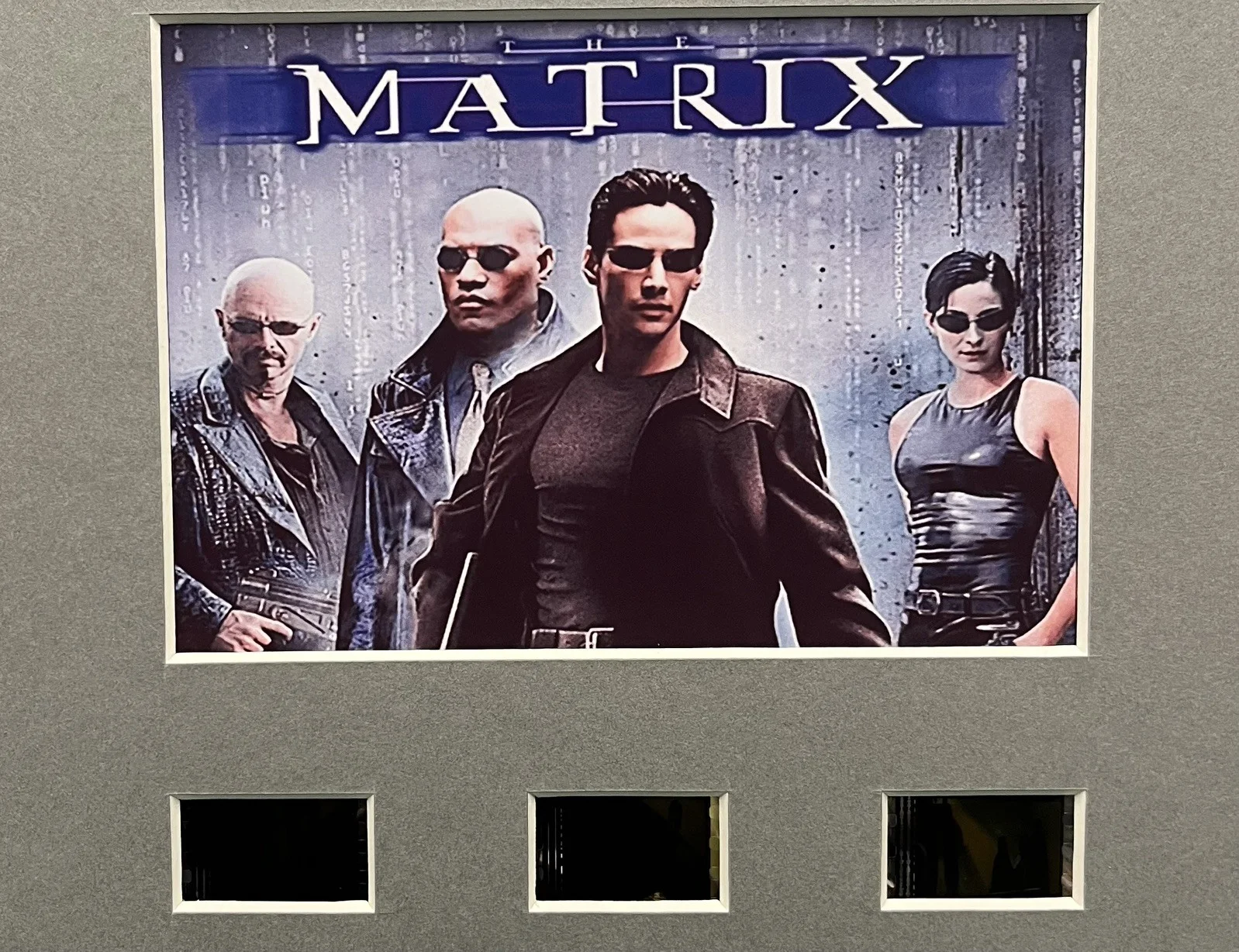 THE MATRIX. Keane Reeves. . 35mm Film Cell MOUNTED DISPLAY, изображение 2