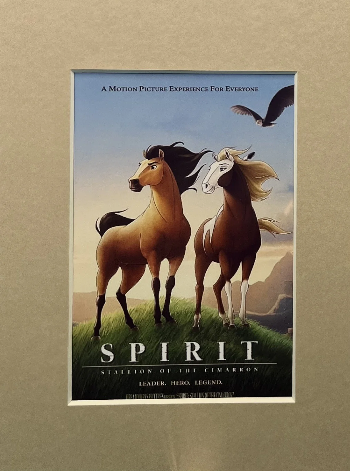 SPIRIT. Stallion of Cimarron . 35mm Film Cell Mounted Display, image 2