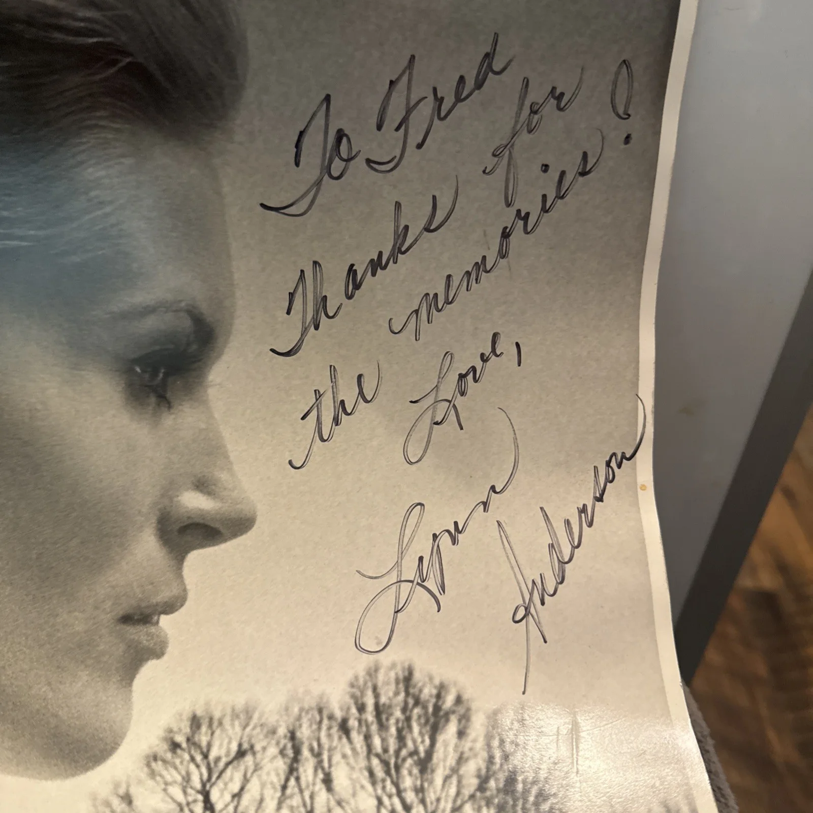 Lynn Anderson Autographed Photo Country Music Singer 20” X 16” Box30, изображение 2