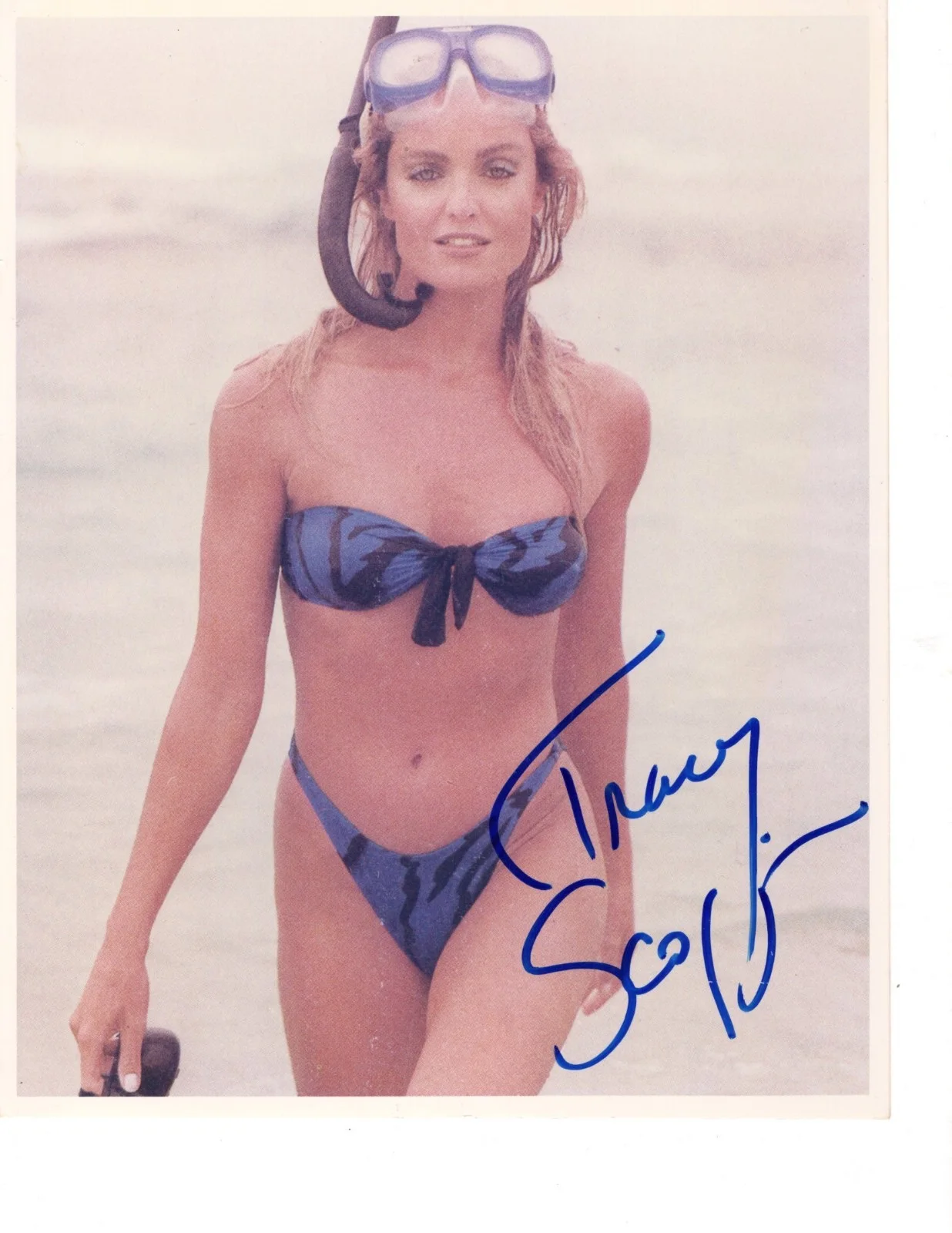 Tracy Scoggins — Tracy Scoggins Autographed Photo Color 8x10 COA Highlander Babylon 5 Swimsuit
