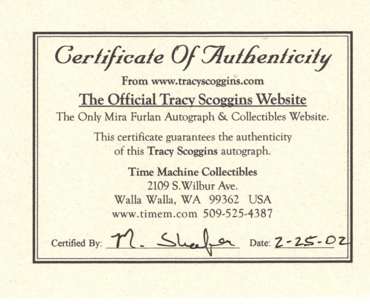 Tracy Scoggins — Tracy Scoggins Autographed Photo Color 8x10 COA Highlander Babylon 5 Swimsuit, изображение 2