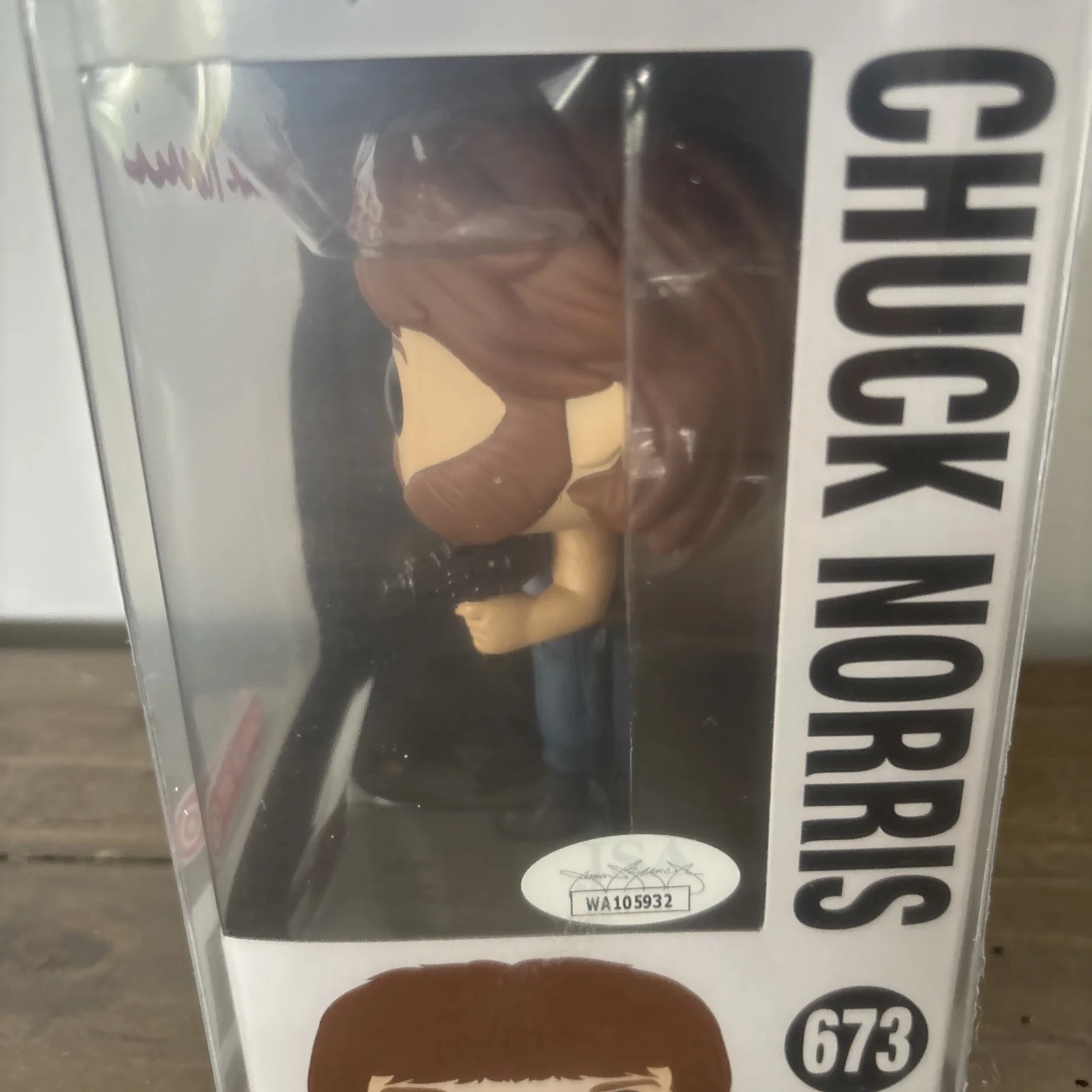 Chuck Norris — Chuck Norris Auto Signed Funko Pop! JSA *Read Subtitle*, image 4