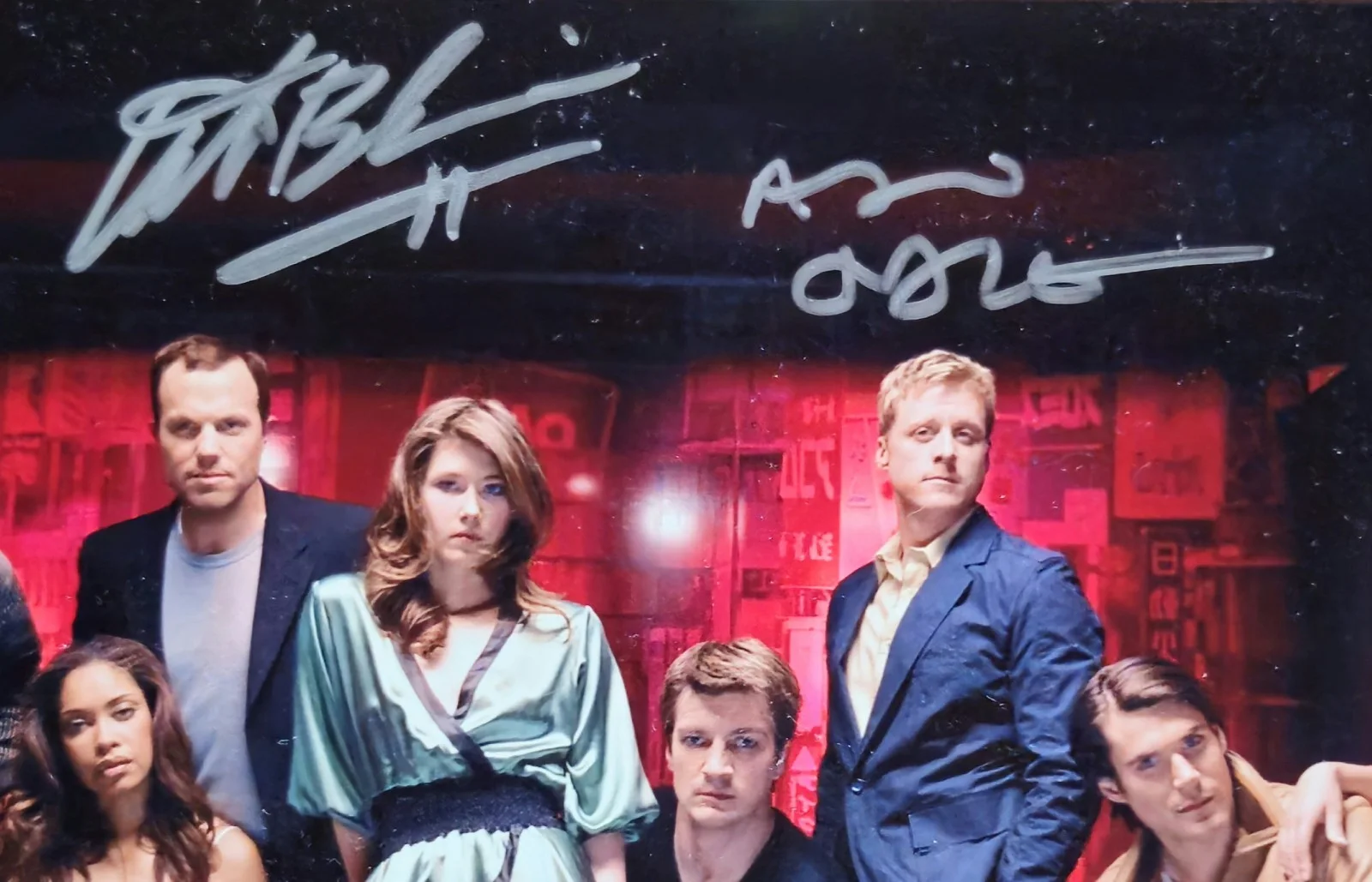Nathan Fillion, Alan Tudyk, Adam Baldwin — Firefly Serenity Full Cast Photo Signed Nathan Fillion, Alan Tudyk, Adam Baldwin, image 3