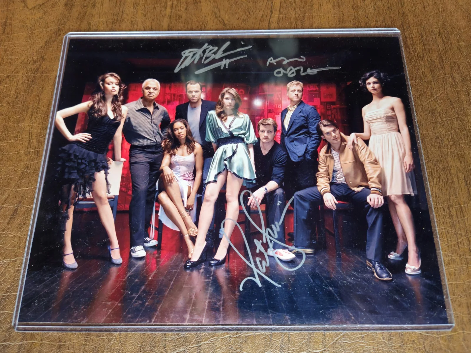 Nathan Fillion, Alan Tudyk, Adam Baldwin — Firefly Serenity Full Cast Photo Signed Nathan Fillion, Alan Tudyk, Adam Baldwin, image 4