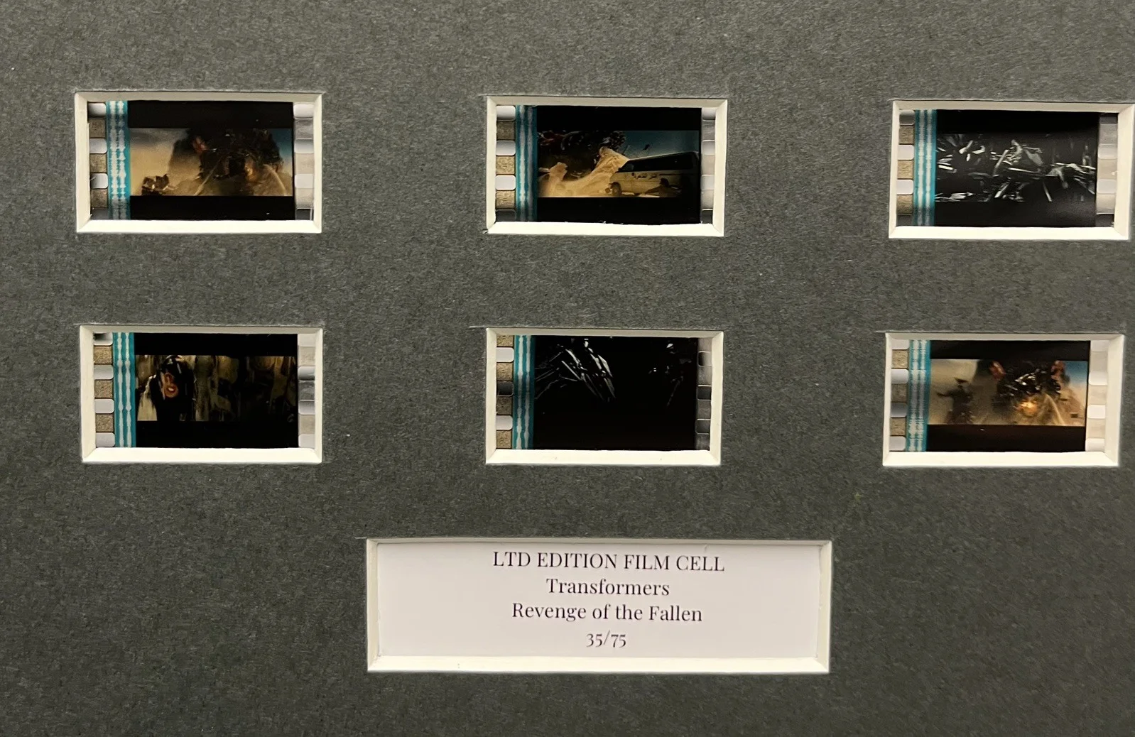 . TRANSFORMERS. Revenge of the Fallen. 35mm Film Cell Mounted Display, изображение 3